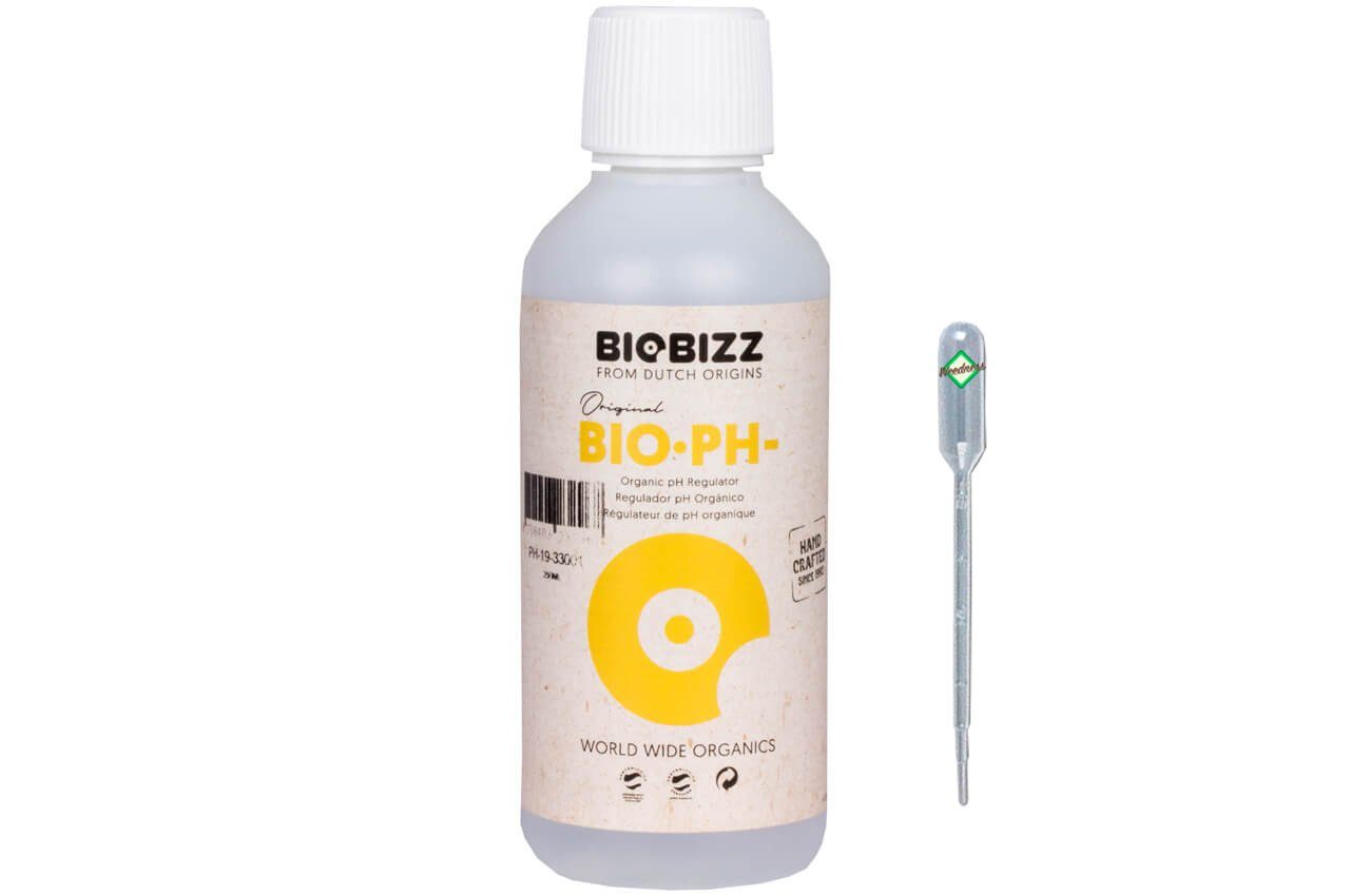 Weedness Pflanzendünger BioBizz Bio pH- Minus Flüssig pH-Heber Grow Anbau Dünger, 10 Liter