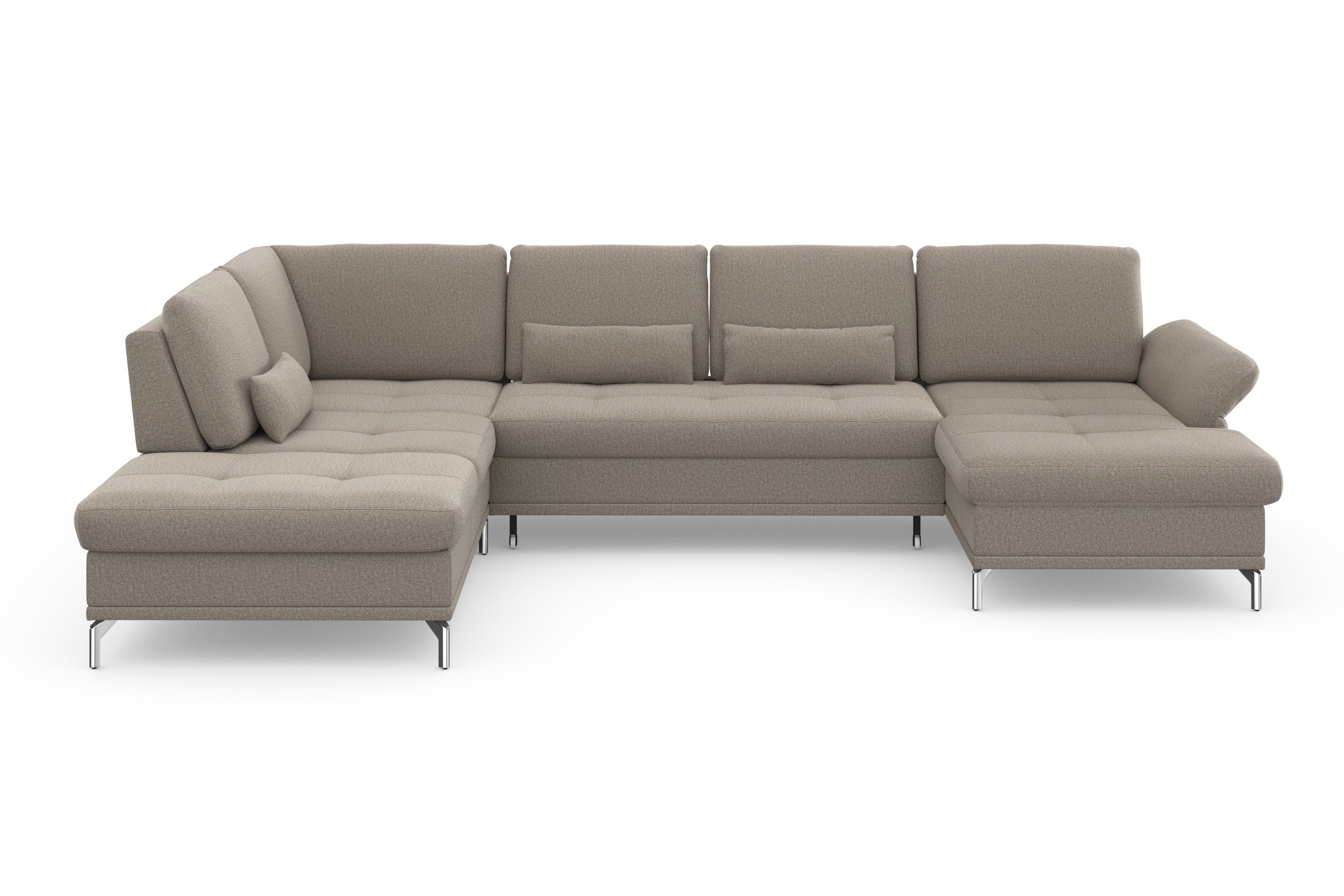 INOSIGN Wohnlandschaft "Palm Beach U-Form" Federkern, mit Sitztiefenverstel günstig online kaufen