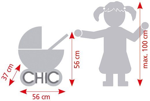 CHIC2000 Puppenwagen Smarty, Brombeere günstig online kaufen