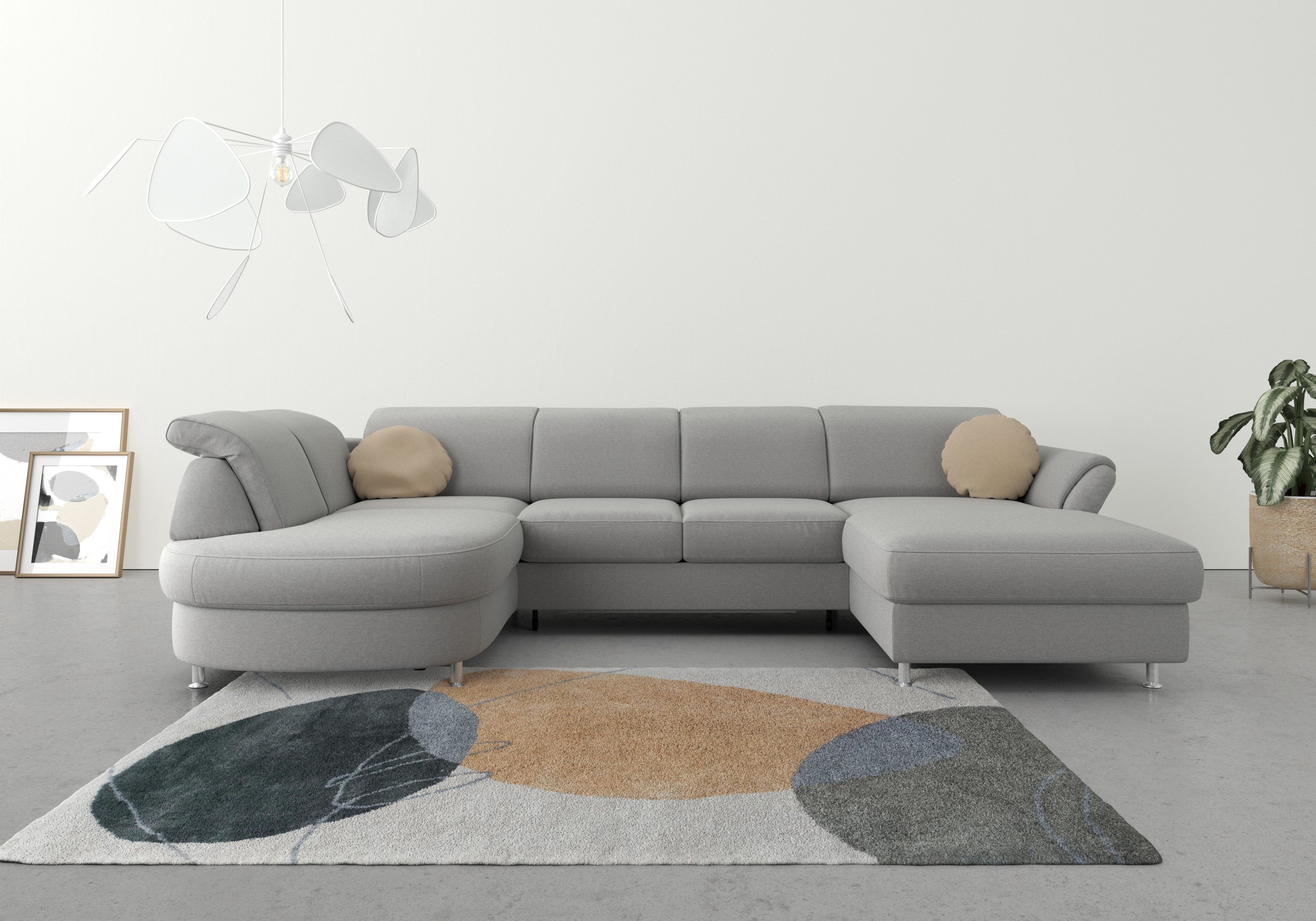 sit&more Wohnlandschaft "Apulia U-Form" wahlweise Bettfunktion, Bettkasten günstig online kaufen