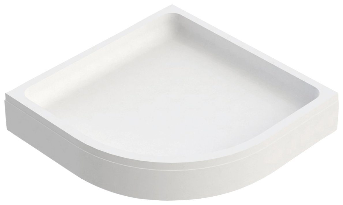 OTTOFOND Duschwanne Set Viertelkreis Duschwanne, Viertelkreis, Sanitäracryl, 3-St., 900x900/30 mm