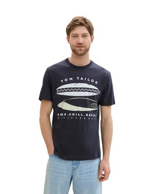 TOM TAILOR T-Shirt mit coolem Frontprint