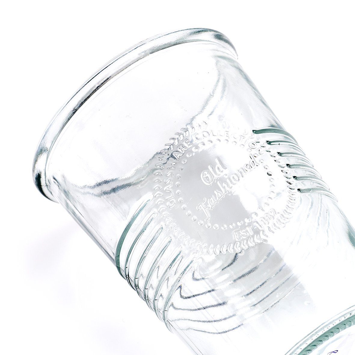 cm Zeller fashioned, Present Glas, Ø6/7,8 300 ml, transparent, 12,3 "Old Glas, x Trinkglas Glas