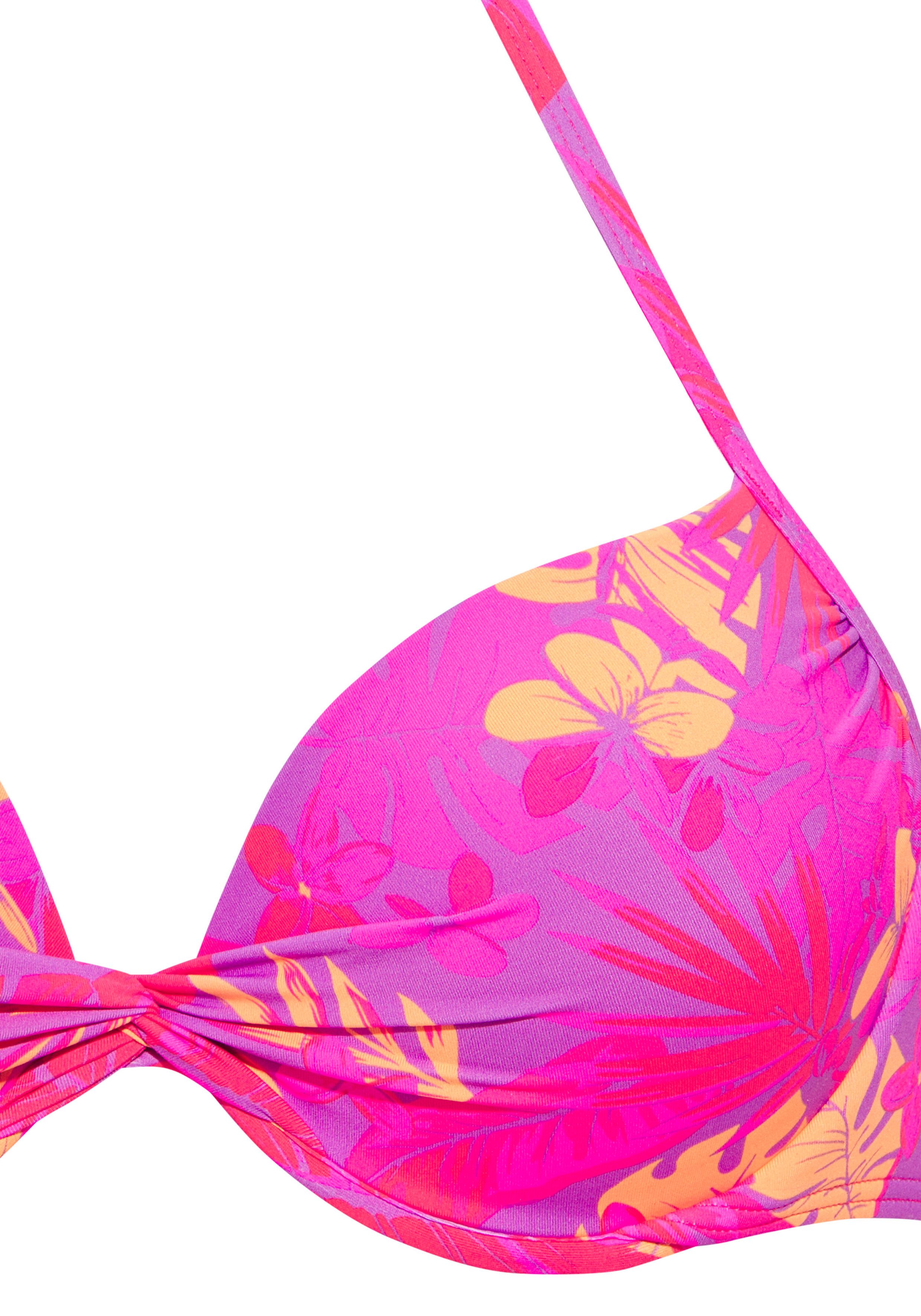 Venice Beach Push-Up-Bikini-Top Kaitlyn, mit floralem Allover-Print