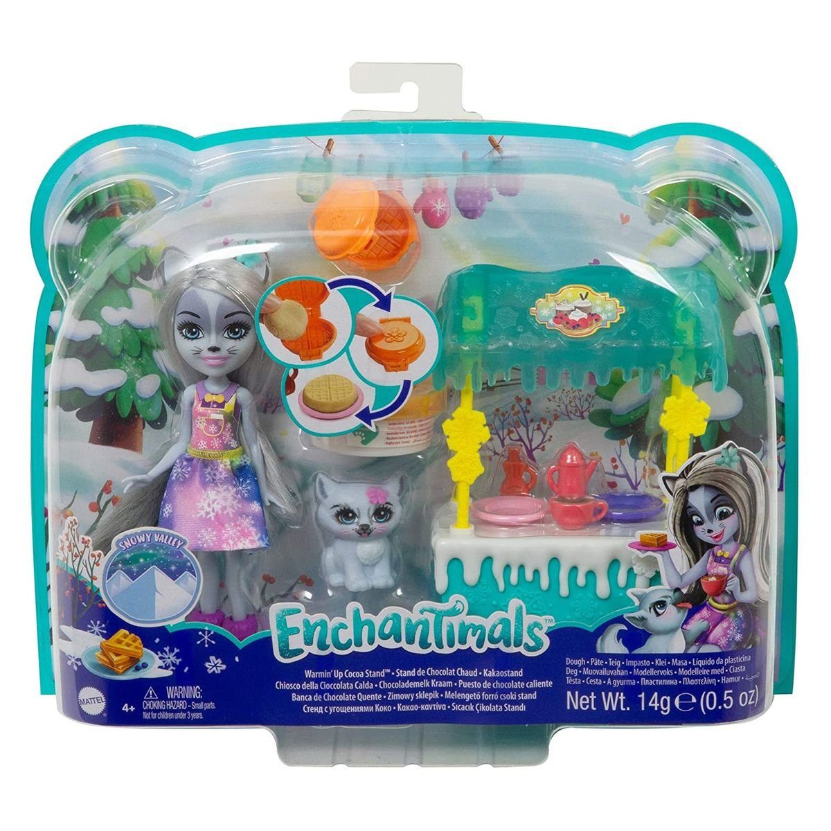 Zubehör, Enchantimals - Mattel GJX37 Puppe Tierfreund und Kakaostand Puppen Mattel® Accessoires-Set - mit Spielset,