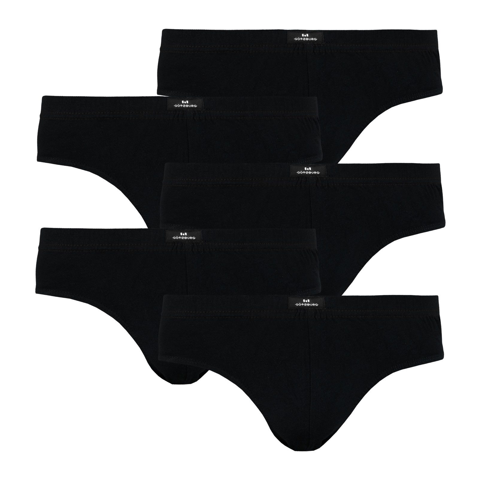 GÖTZBURG Slip Brief (5-St) mit Logo am Bund