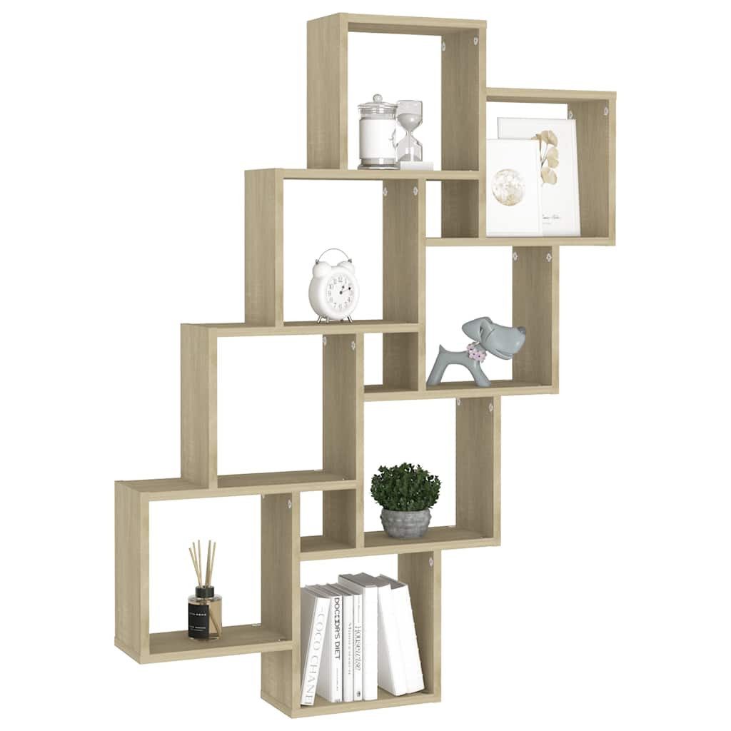 vidaXL Regal Würfelregal Sonoma-Eiche 90x15x119 cm günstig online kaufen