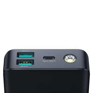 JOYROOM Powerbank 30W 30000mAh + USB-A - USB-C Kabel 0,25m - Schwarz Powerbank (1 St)