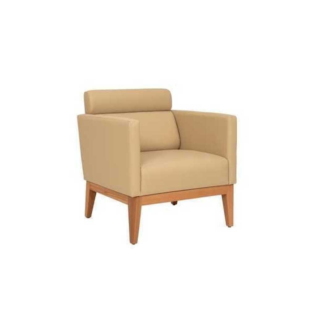 Sessel), Couch (1-St., Blauer Polster Relaxsessel Sessel Beige Wohnzimmer Clubsessel Luxus Europa JVmoebel in 1x Made 1-Sitzer