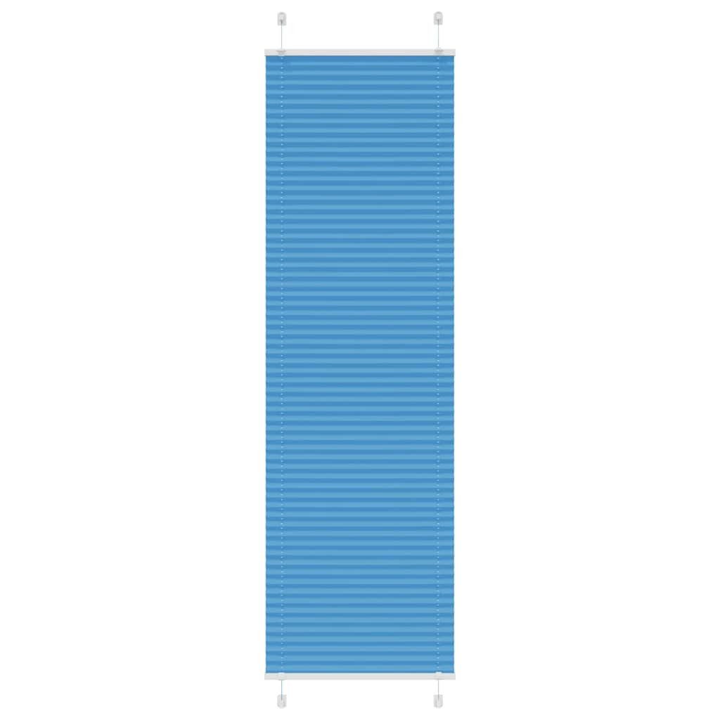 vidaXL Jalousie 60 x 200 cm Plissee Blau 60x200 cm Stoffbreite 59,4 cm Polyester