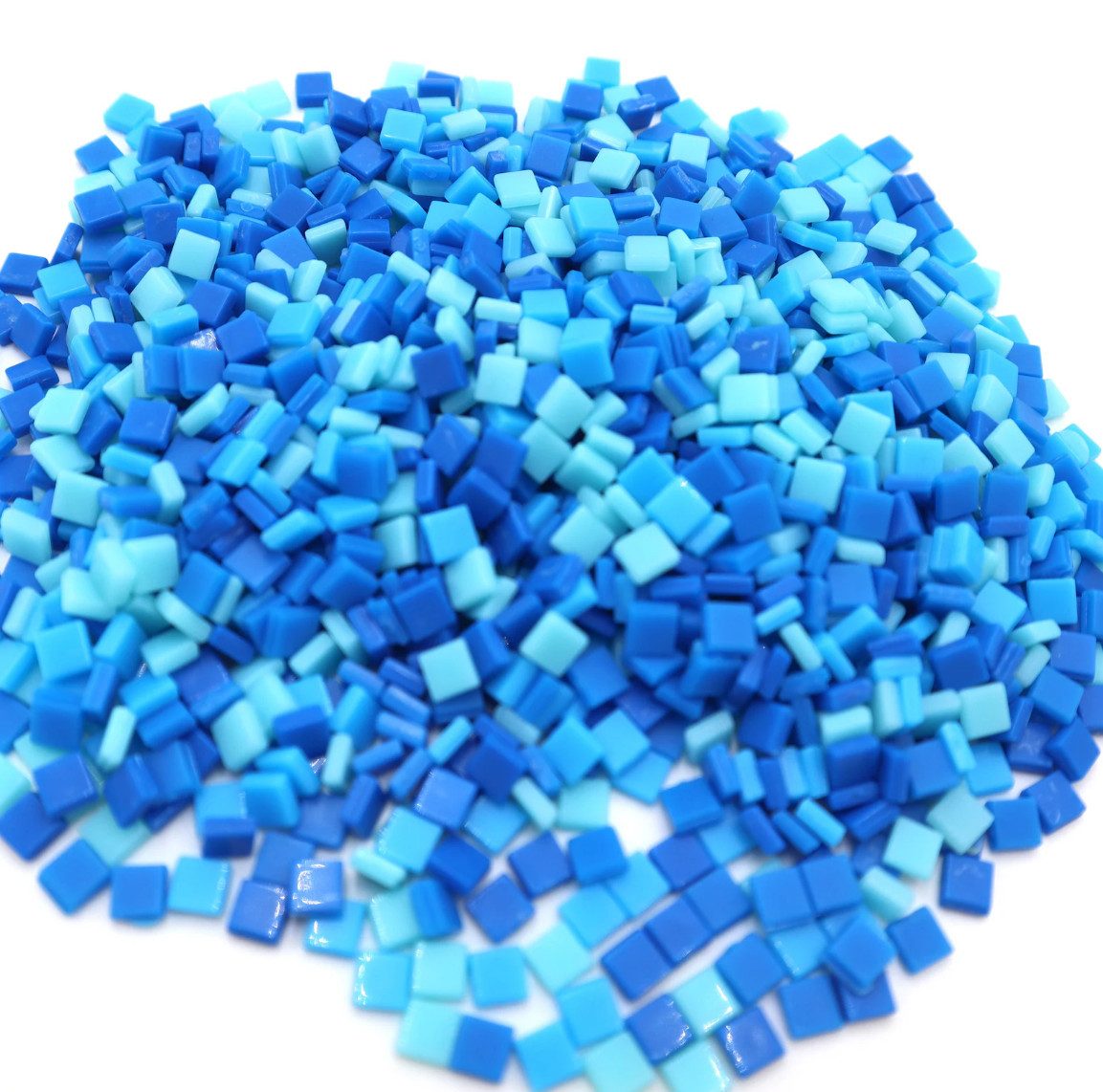 Armena Mosaikfliesen 5x5 mm Acrylmosaik gemischt 70 g / Packung (ca. 1150 Stück), blau