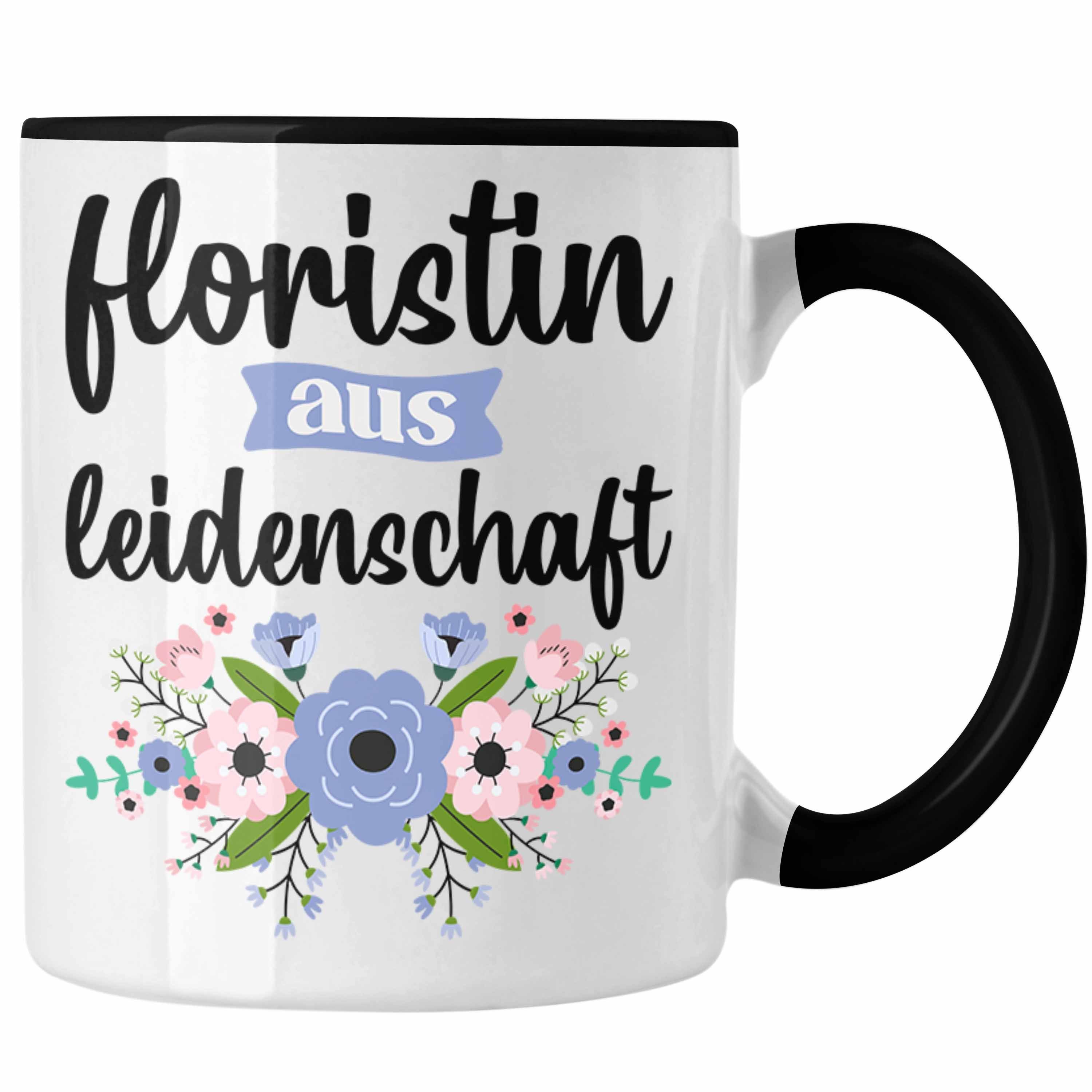 Trendation Tasse Floristin Aus Leidenschaft Geschenk Spruch Blumenverkäuferin Geschenki