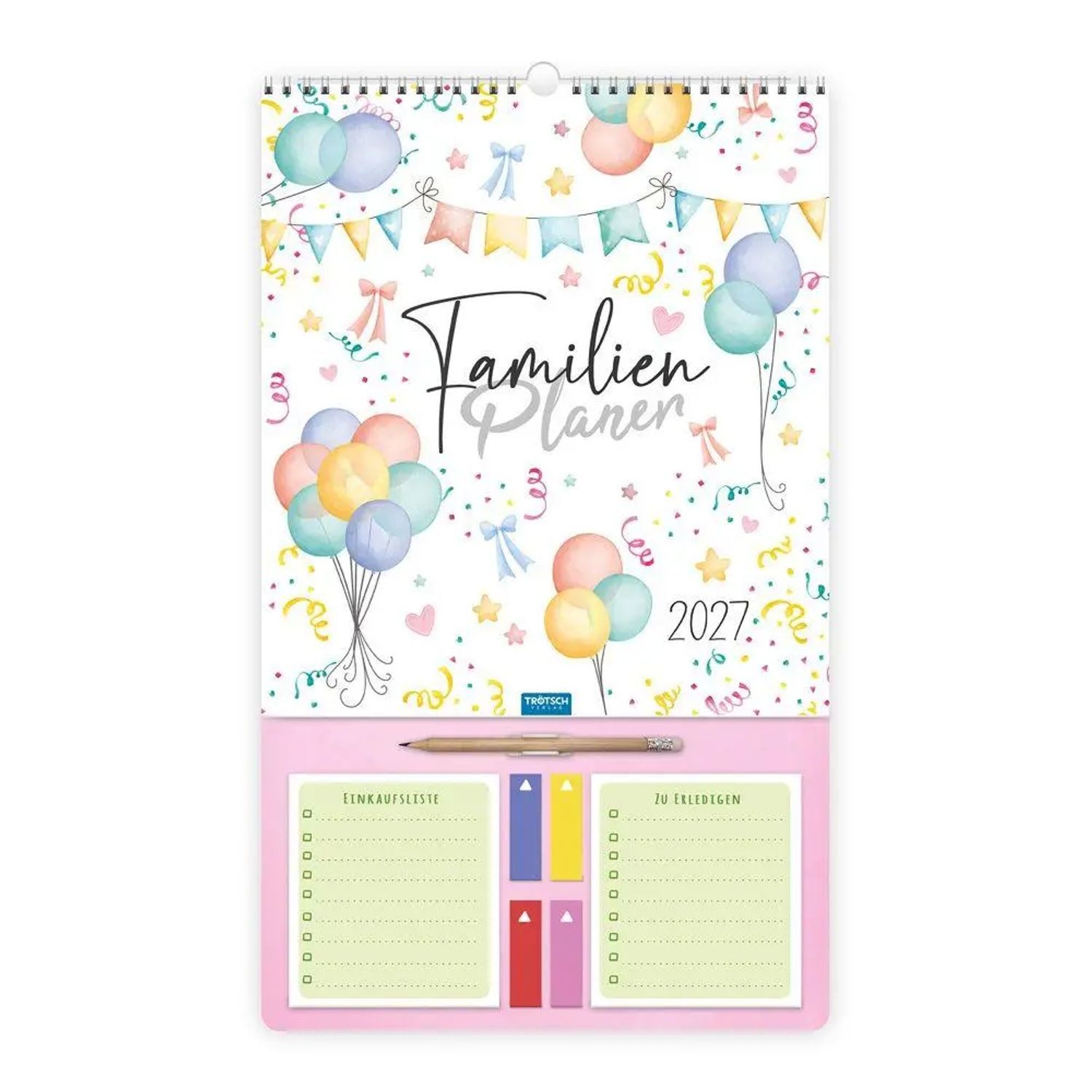 Trötsch Verlag Wandkalender TRÖTSCH - Familienkalender Der große Familienplaner 2027