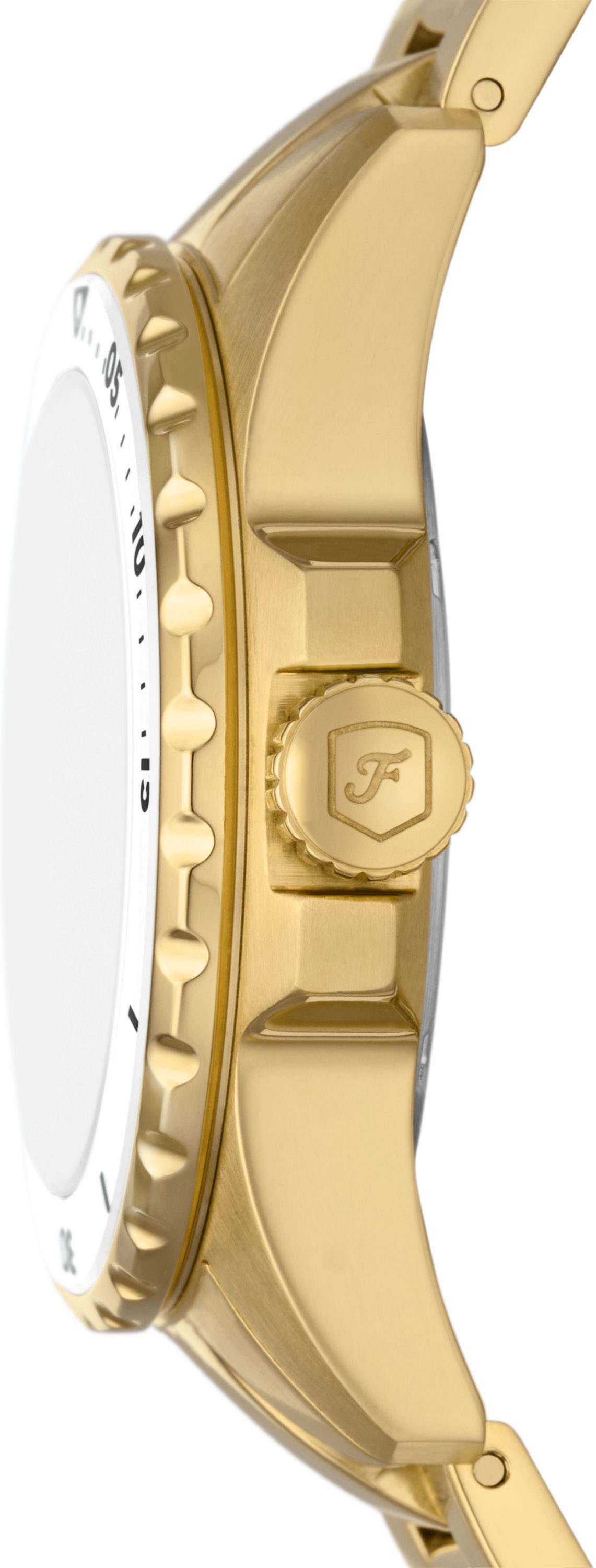 Fossil Quarzuhr FOSSIL BLUE DIVE LADIES ES5350, Armbanduhr, Damenuhr, Edelstahlarmband, bis 10 bar wasserdicht