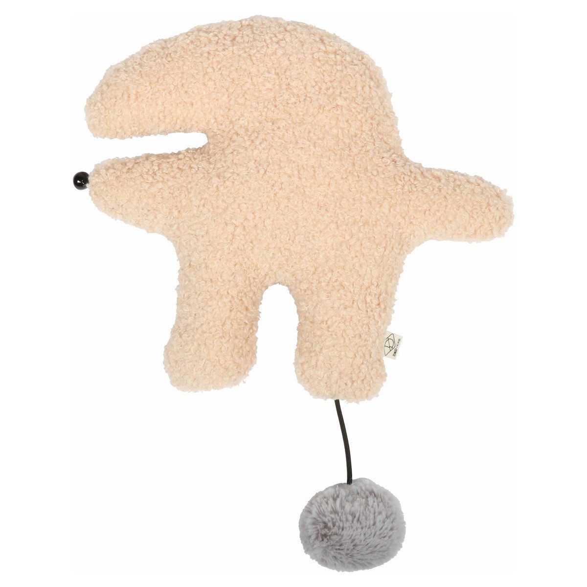 D&D Tierkuscheltier Katzenspielzeug I Love Happy Cats Tretkissen mit Catnip Bix beige