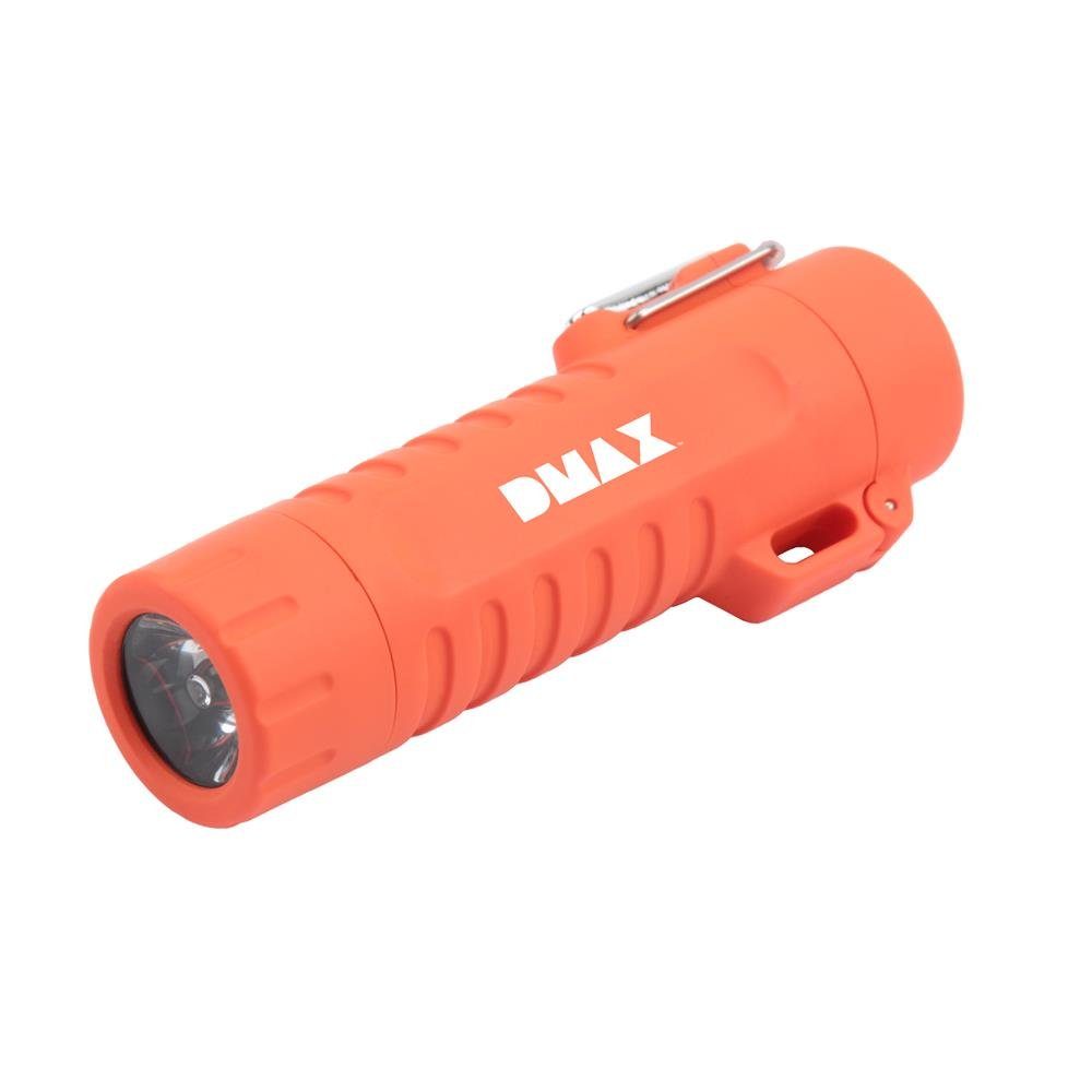 DMAX LED Taschenlampe lm, mit LED-Modul Sturmfeuerzeug 100 mit ELG wasserdicht Lichtbogen, 102