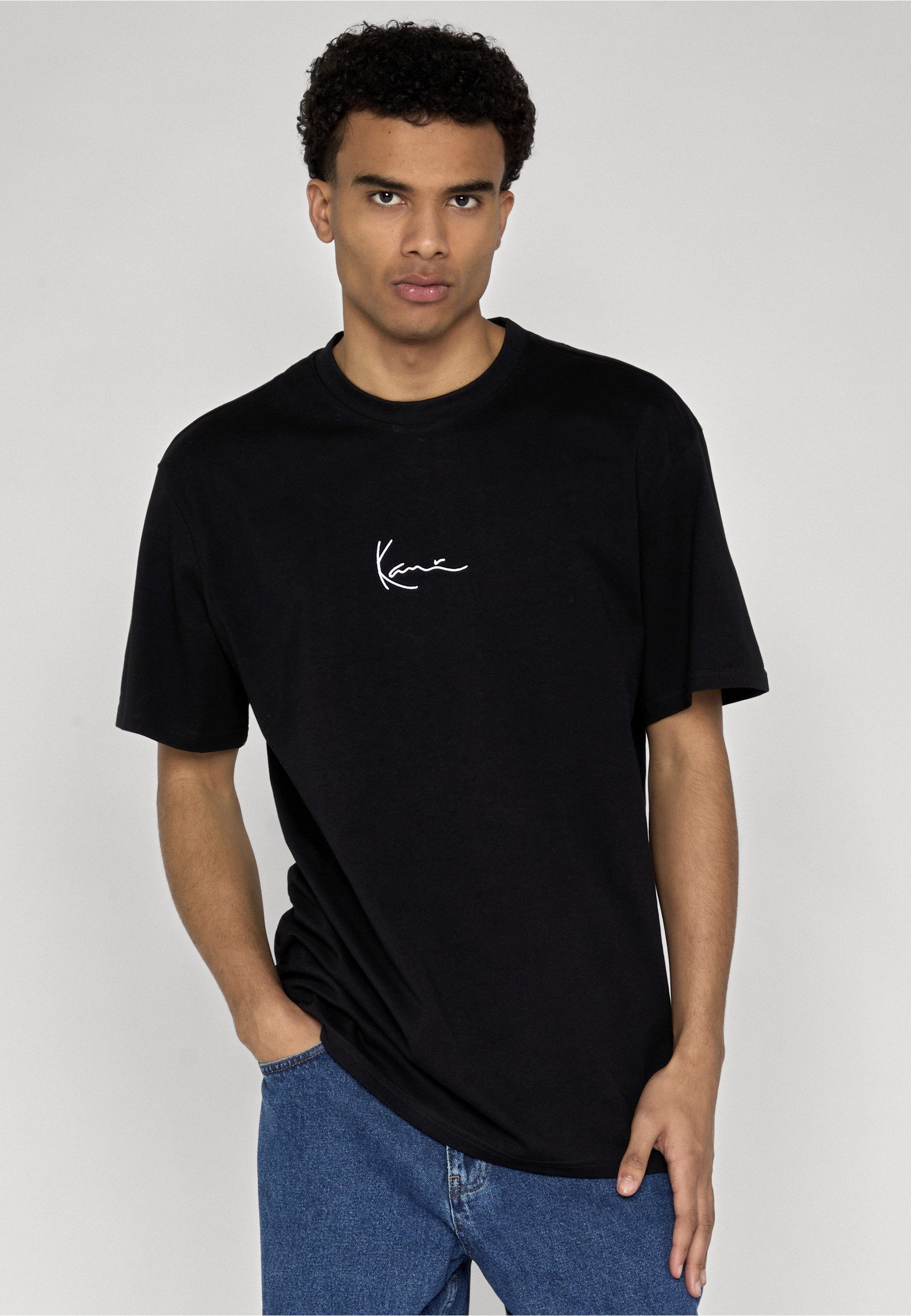 Karl Kani T-Shirt Karl Kani Small Signature White Logo Tee black (1-tlg)