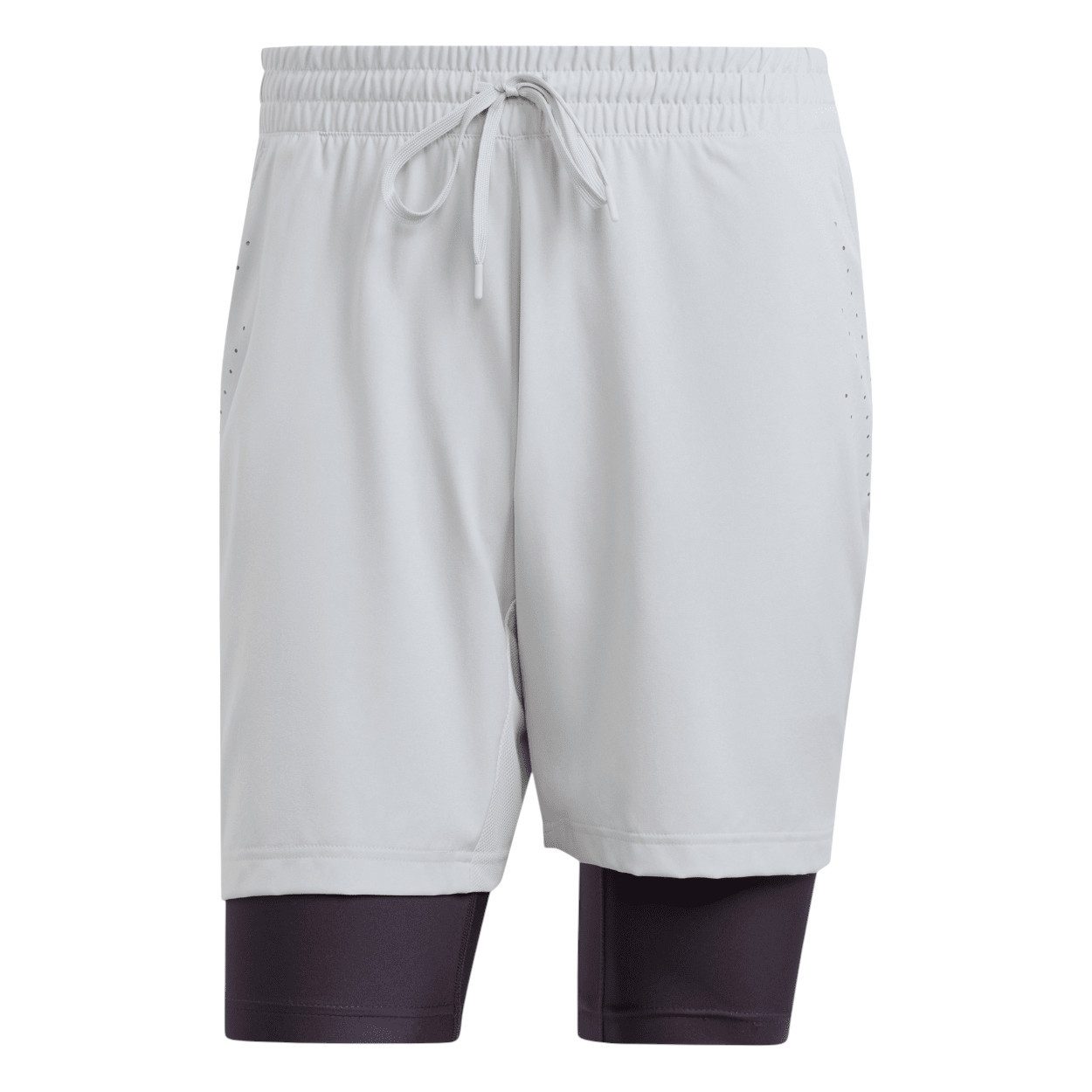 adidas Performance Sporthose Tennishose Pro Aeroready 2in1 (Short+Tight) grau/schwarz Herren
