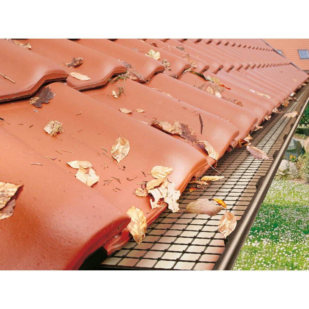 BWK allform Dachrinne Darifix 1m Laubfangstreifen Dachrinnenschutz – Bild 2 von 4