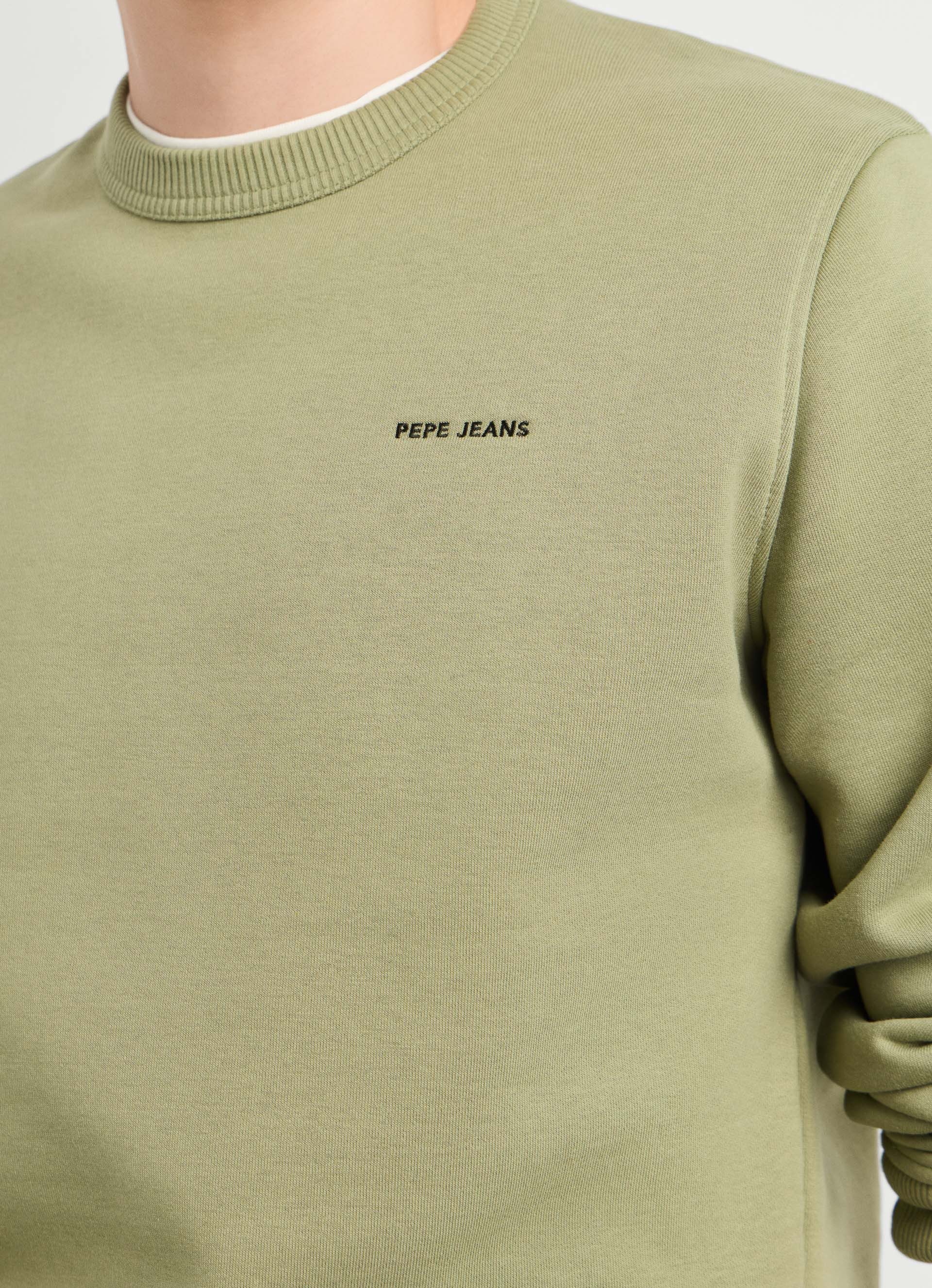 Pepe Jeans Sweatshirt JEFFERSON CREW mit Logostickerei, Baumwollmix – Bild 3 von 5