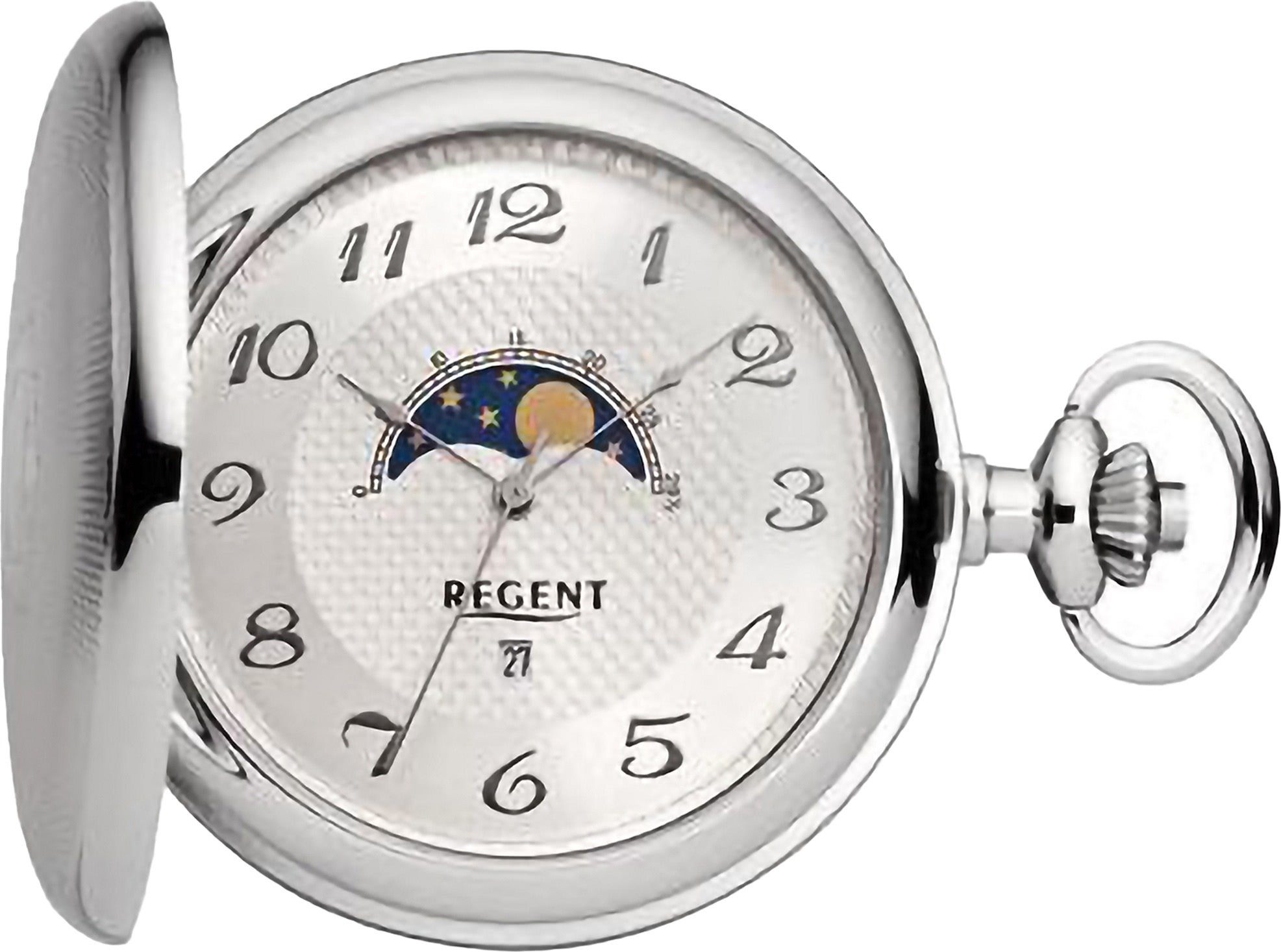 Regent Taschenuhr P730, (Set, Uhrzeit mit Kette), 2-tlg