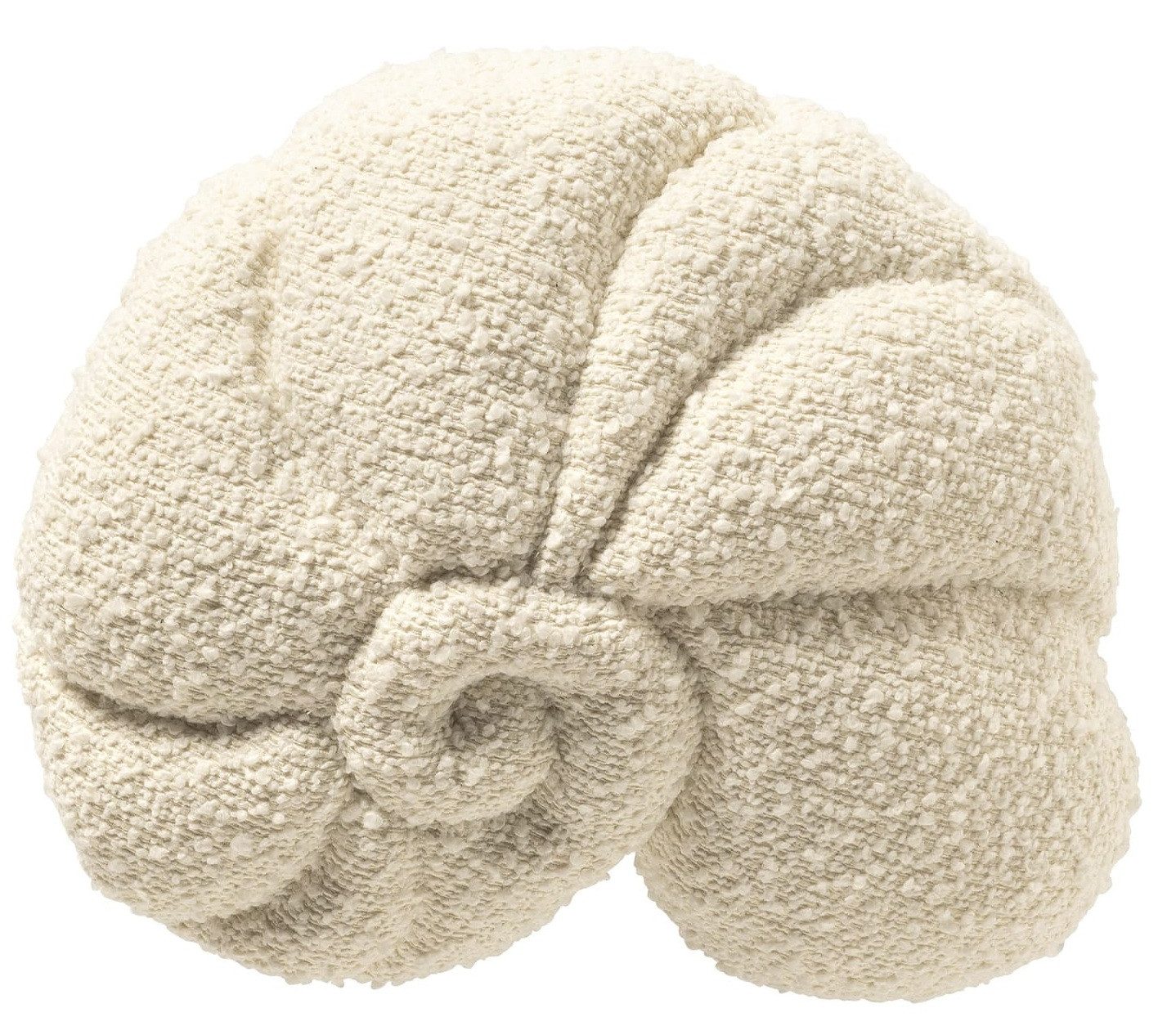 Dutch Decor Dekokissen gefüllte Muschel 'Colita' 35 x 40 cm Snow White - Weiß