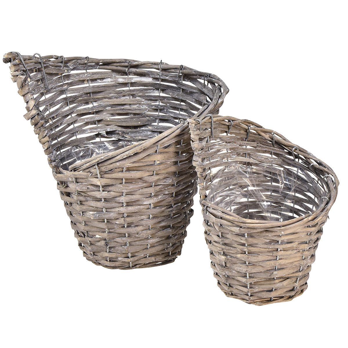 Florists Products Dekokorb Rustikaler Pflanzkorb aus Weide Deko Vintage Look