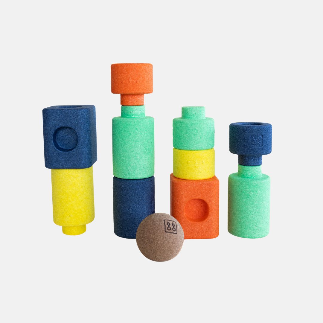 bygge Kreativbausteine – Set für Kinder ab 1 Jahr Spielbausteine, (Set, Kreativbausteine-Set), Made in Germany, teilweise aus recyceltem Material