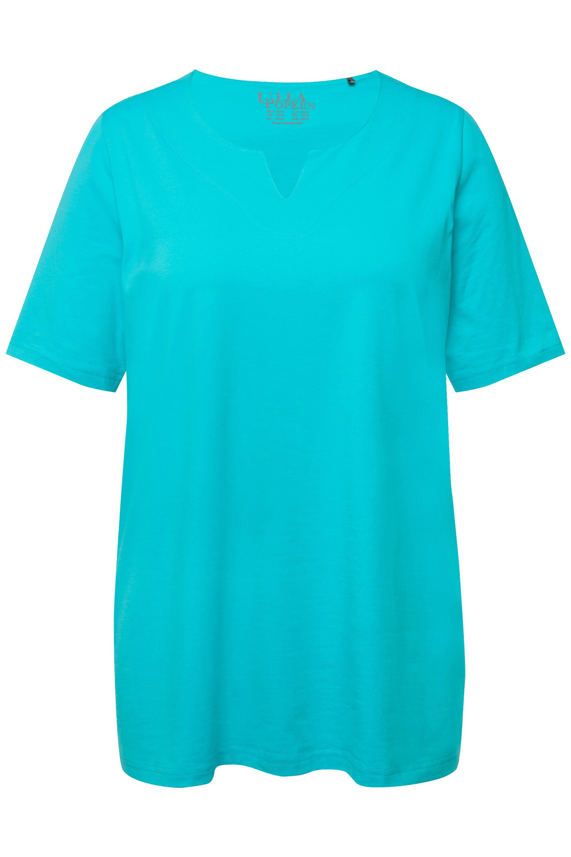 Ulla Popken T-Shirt T-Shirt A-Linie Tunika-Ausschnitt Halbarm – Bild 2 von 4