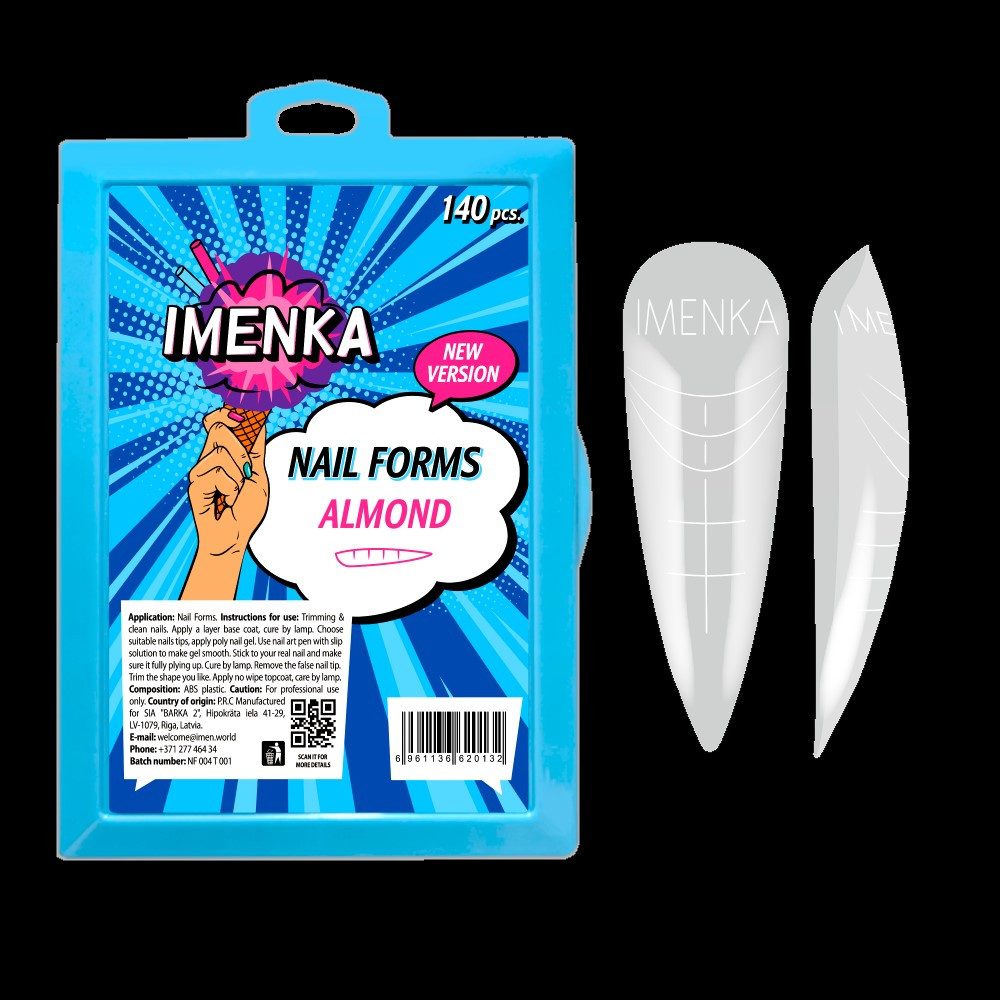 Imenka Nageldesign Zubehör Nail Forms "Almond" New Version