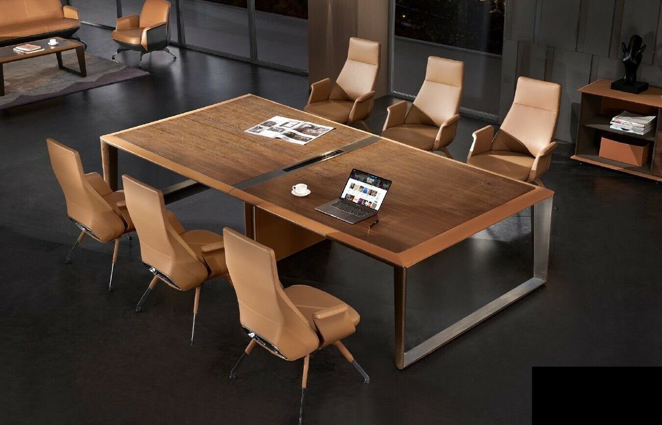JVmoebel Konferenztisch, Besprechungs Konferenztische Möbel Luxus Design 7tlg. Meeting Büro
