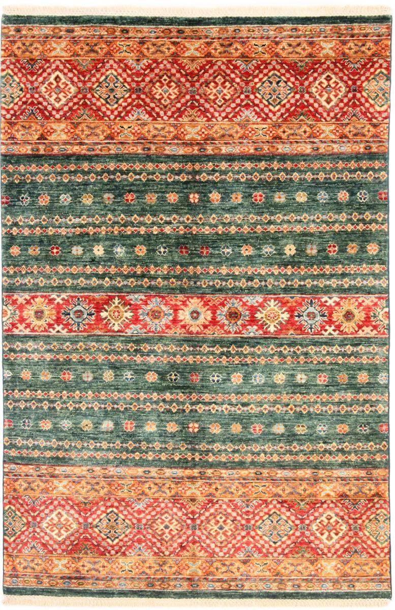 Orientteppich Arijana Shaal 124x184 Handgeknüpfter Orientteppich, Nain Trading, rechteckig, Höhe: 5 mm