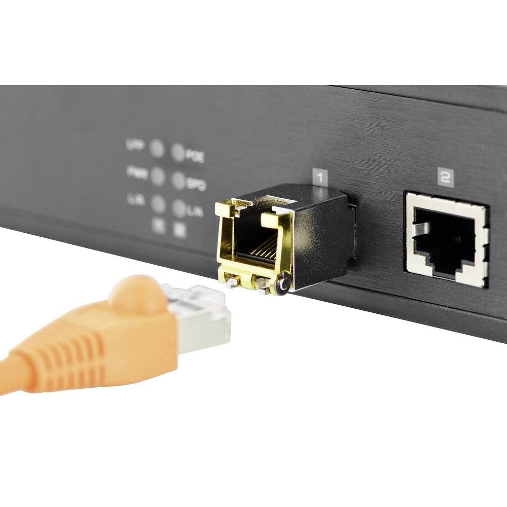 Digitus Professional SFP Transceiver Modul Netzwerk-Adapter m, (100 RJ45