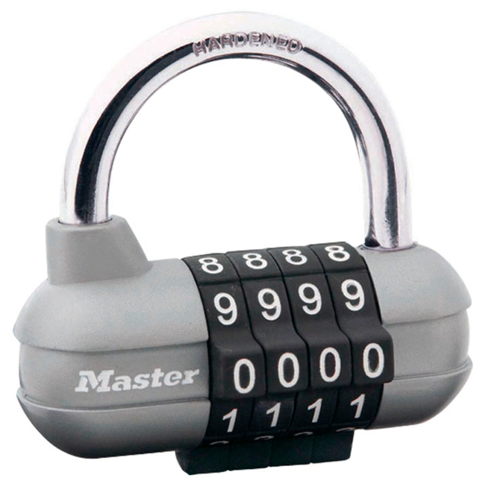 Master Lock Vorhängeschloss mit Zahlenschloss 1520EURD Diebstahlalarm
