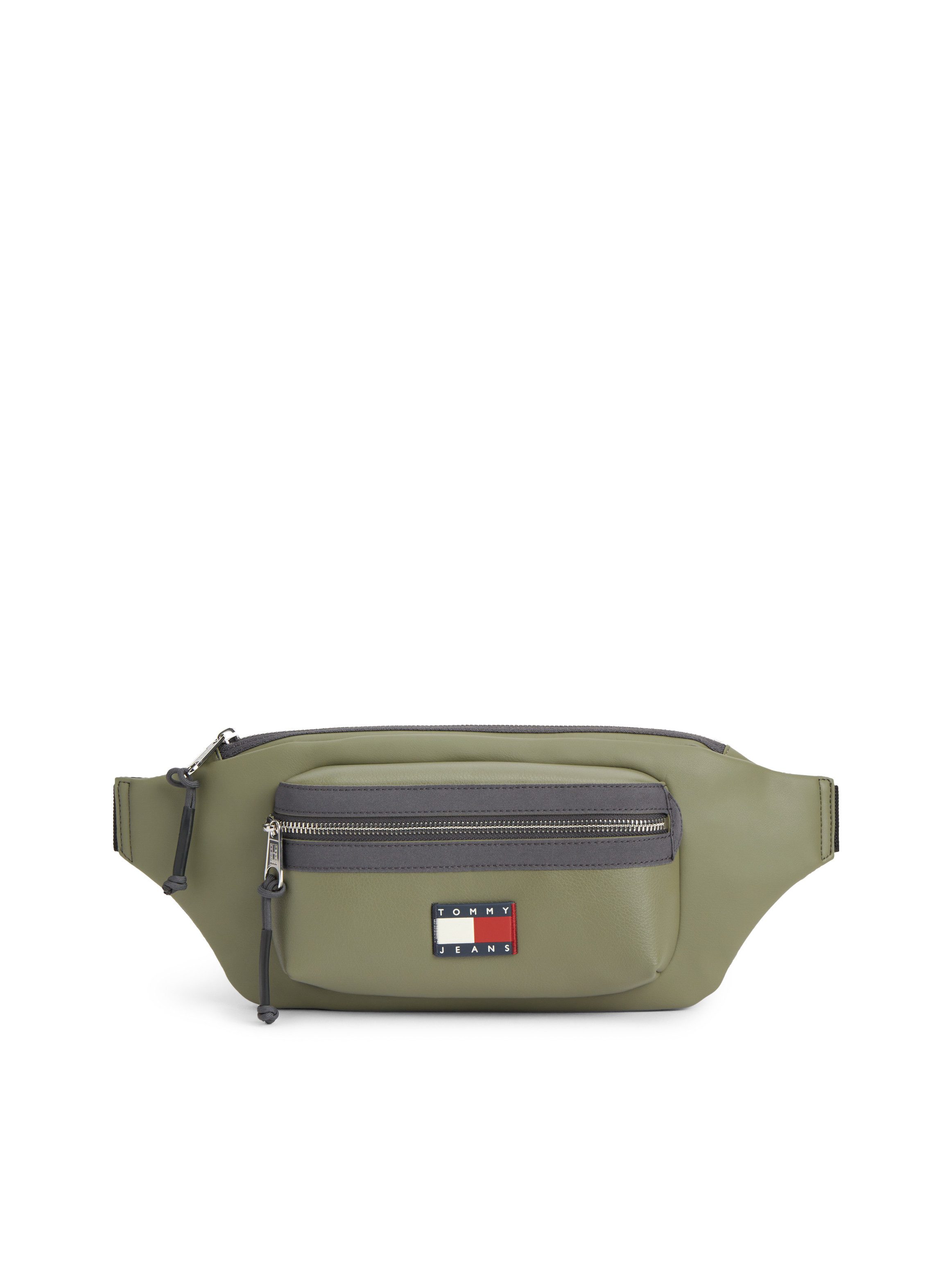Tommy Jeans Bauchtasche TJM ELEVATED PU BUMBAG, Unisex Gürteltasche, Crossbody Bag mit Logo-Aufnäher