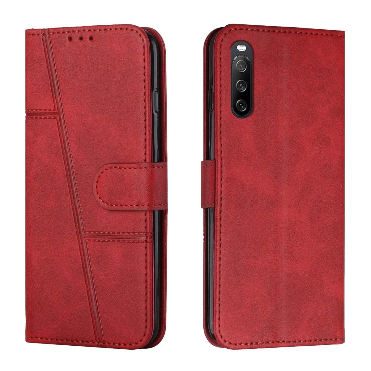 König Design Handyhülle Sony Xperia 10 III, Schutzhülle Schutztasche Case Cover Etuis Wallet Klapptasche Bookstyle