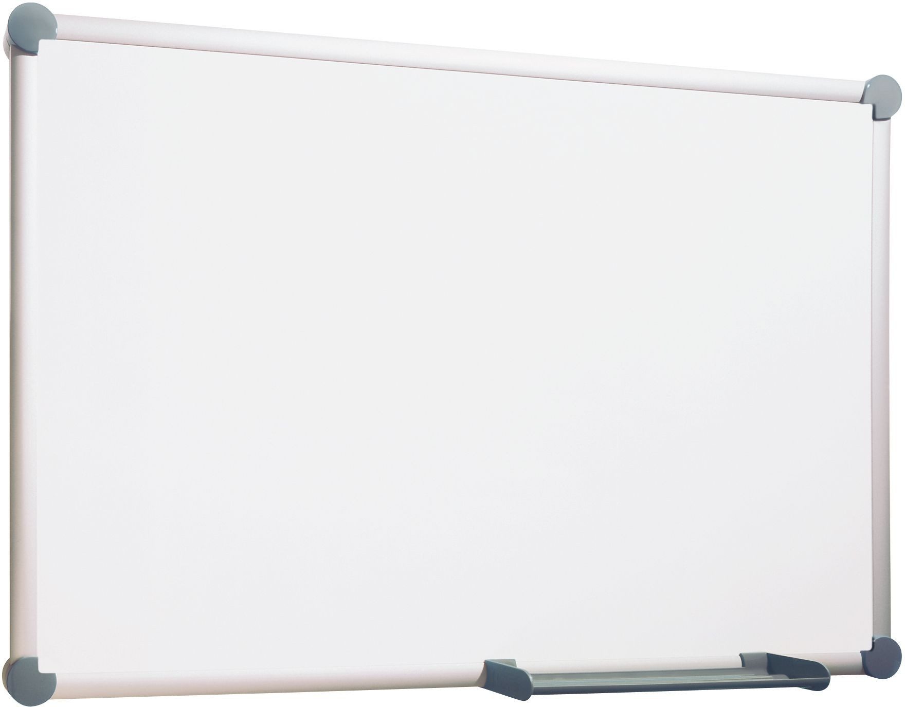 MAUL Magnettafel Whiteboard 2000 Maulpro Emaille 90x180cm Ecken grau