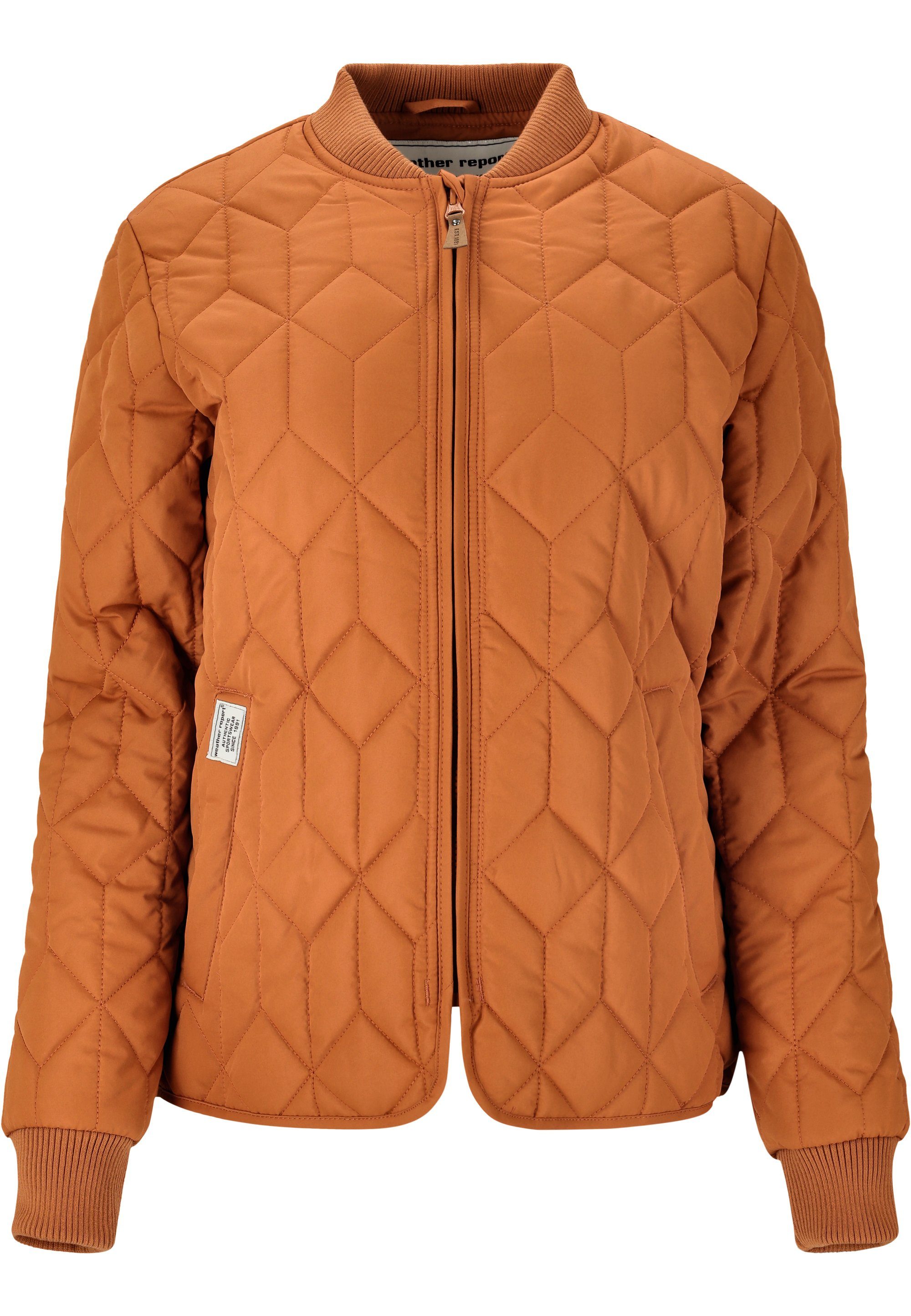 Outdoorjacke REPORT WEATHER mit Piper elastischen Bündchen orange