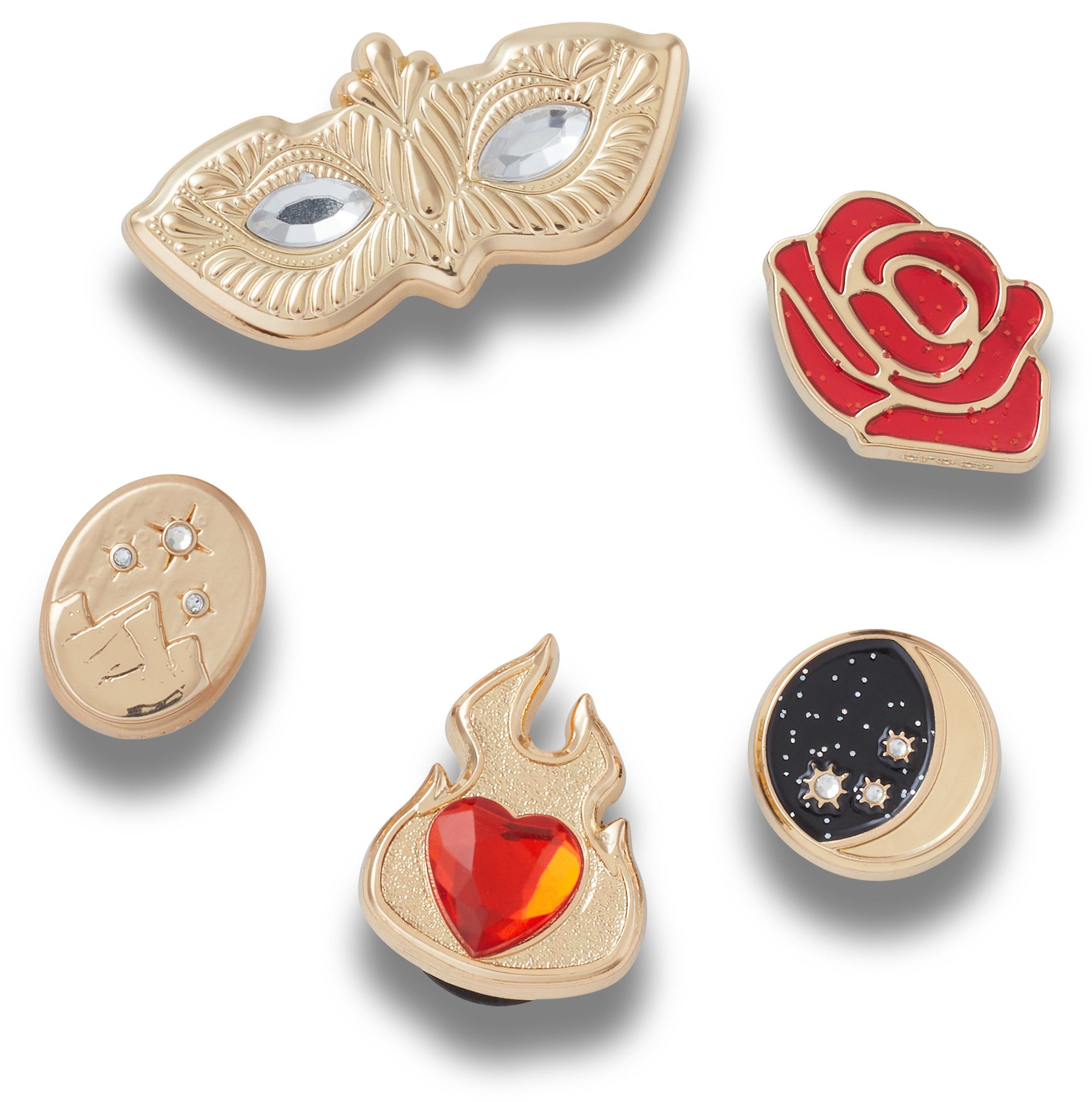 Crocs Schuhanstecker Jibbitz™ Gold Magic (Set, 5-tlg., Kein Spielzeug. Nicht für Kinder unter 3 Jahren geeignet), Charm, Anstecker für Crocs Schuhe
