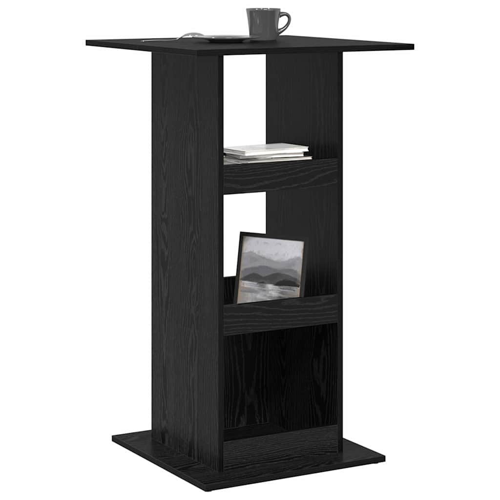 vidaXL Esstisch Bartisch 60 x 60 x 100 cm Holzwerkstoff Schwarz Eichen-Optik (1-St) – Bild 3 von 5