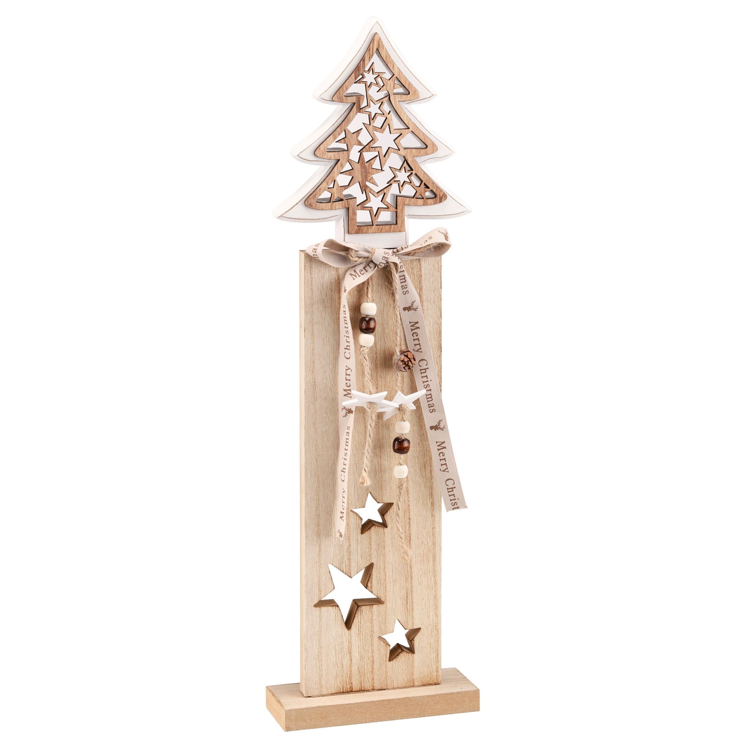 Gravidus Weihnachtsfigur Deko Holzsäule Tannenmotive Weihnachten günstig online kaufen