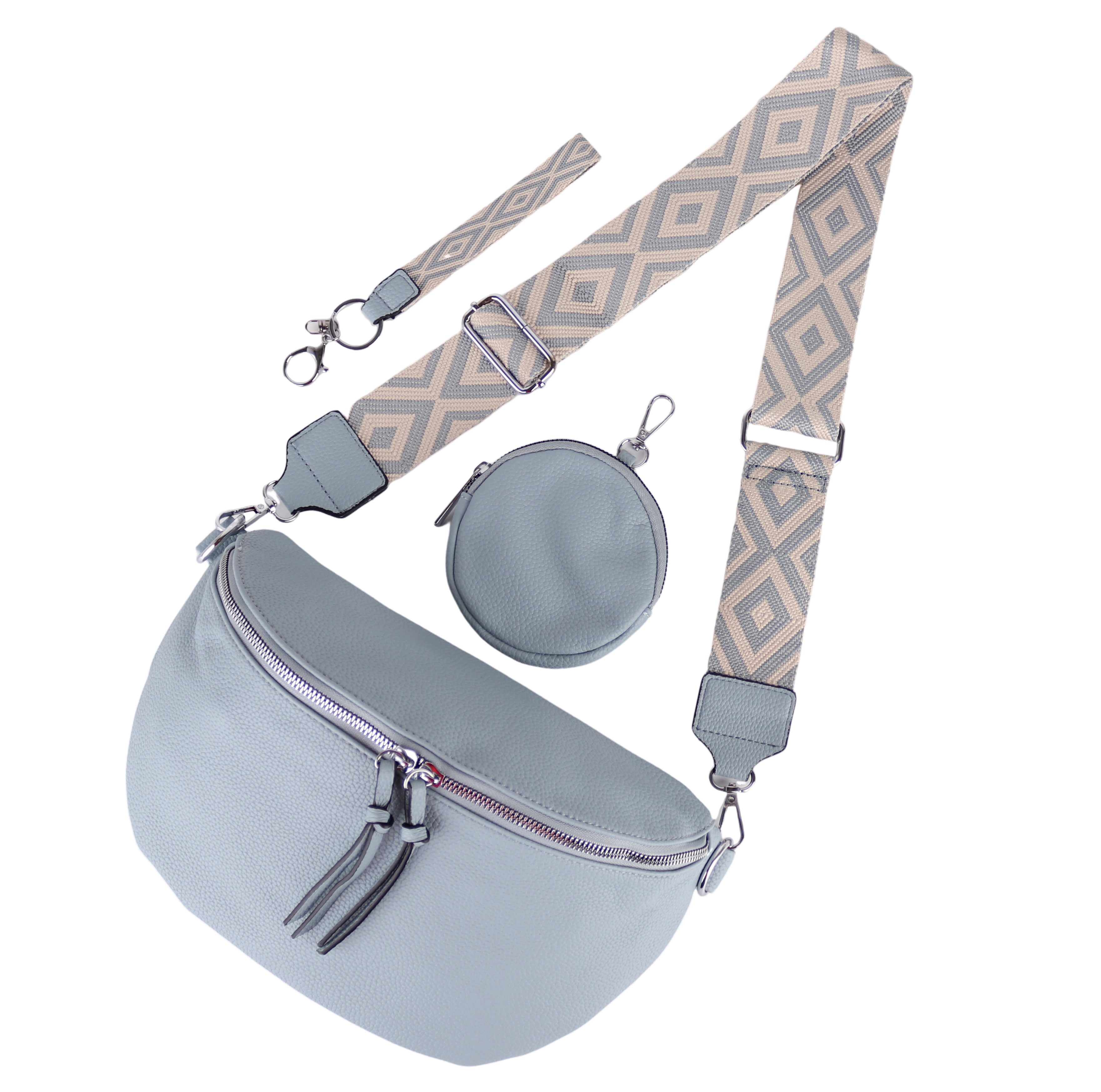 Bauchtasche Damen Taschen, Umhängetasche, Brusttasche, 30x19x10cm Veganes Leder