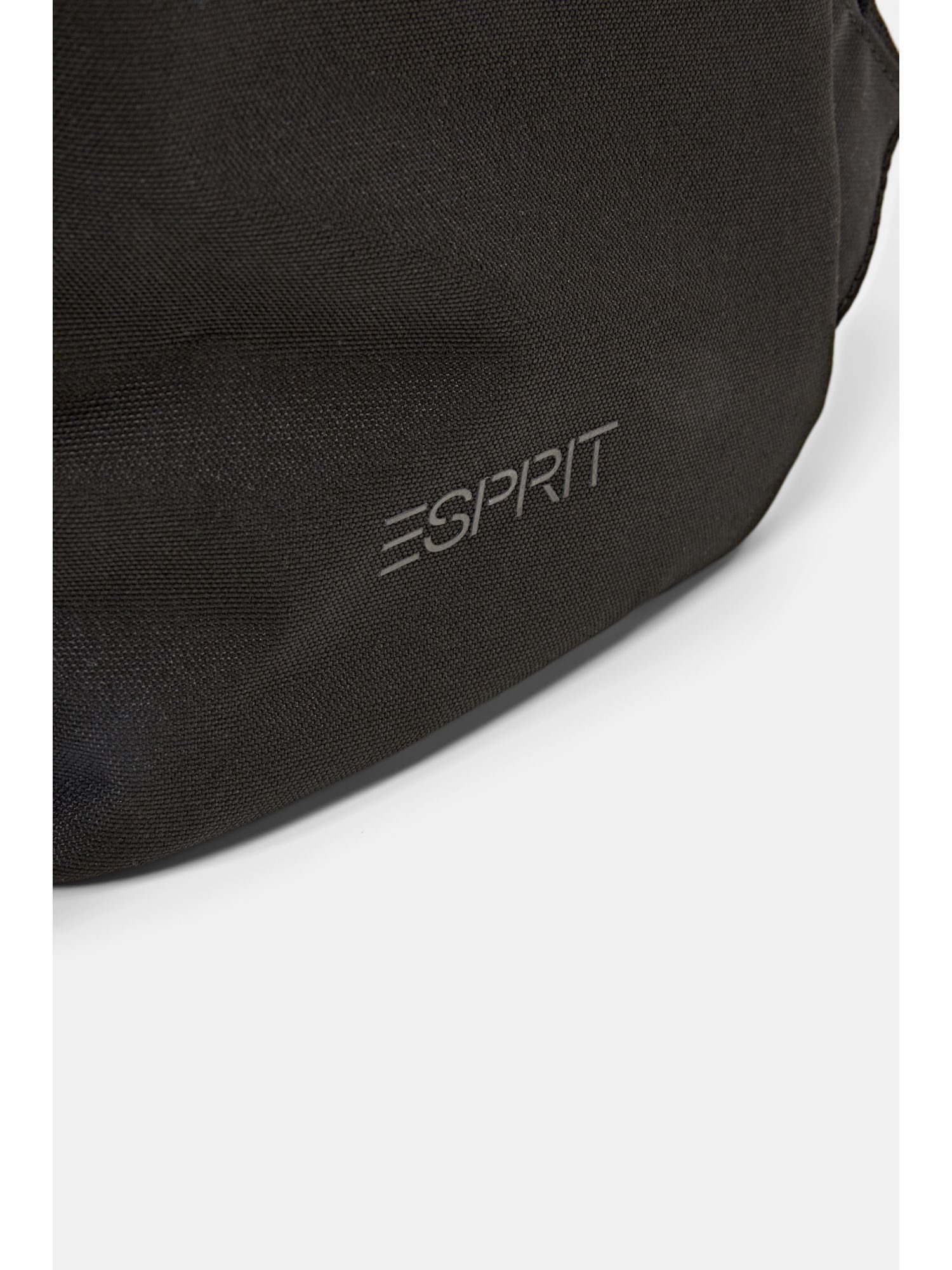 aus Rucksack BLACK mit Webstoff Zipperfach Esprit Rucksack