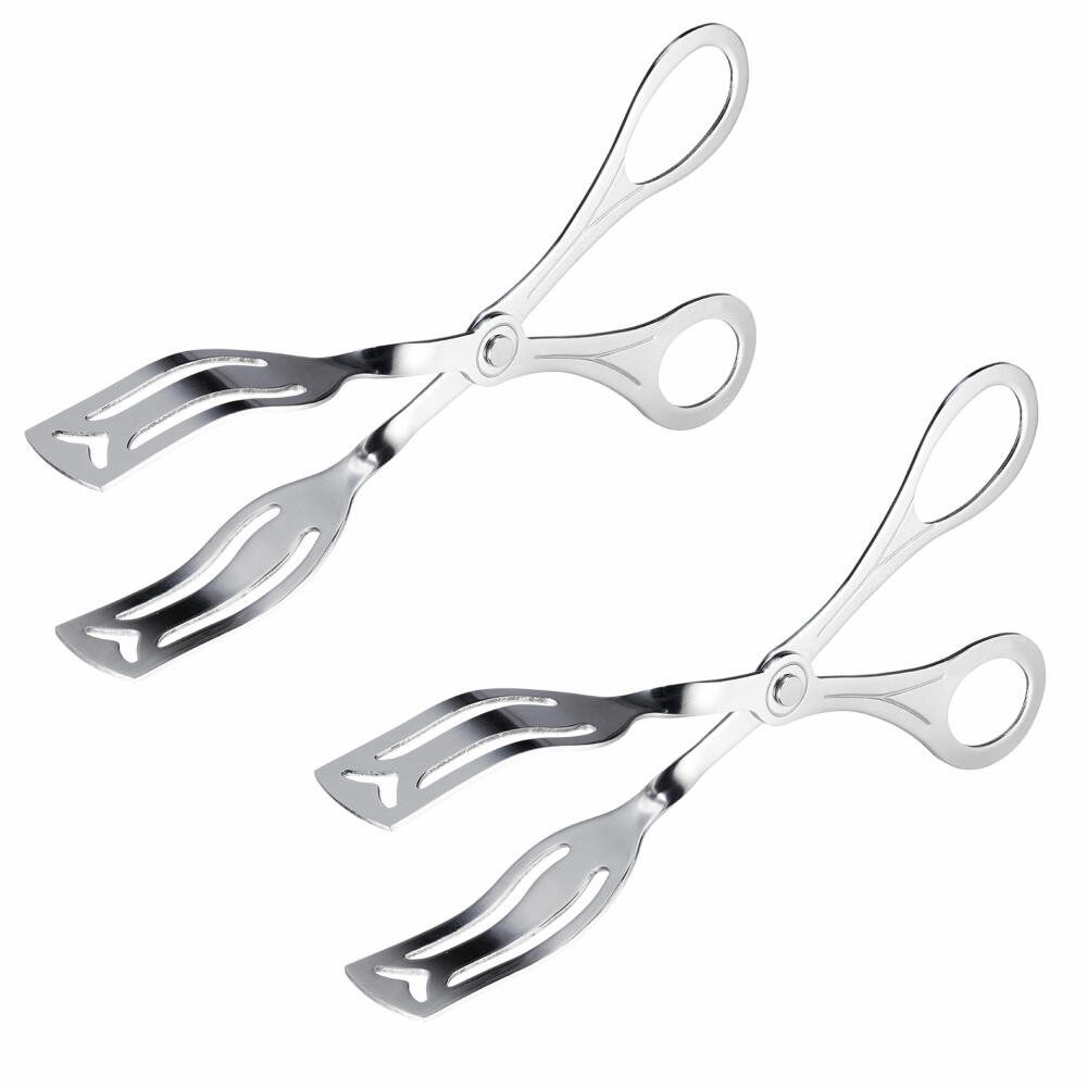 WESTMARK Servierzange 2 Stück, ideal für Buffets, 19,8 cm Länge, Gebäckzangen, rostfrei, spülmaschinengeeignet, vielseitig