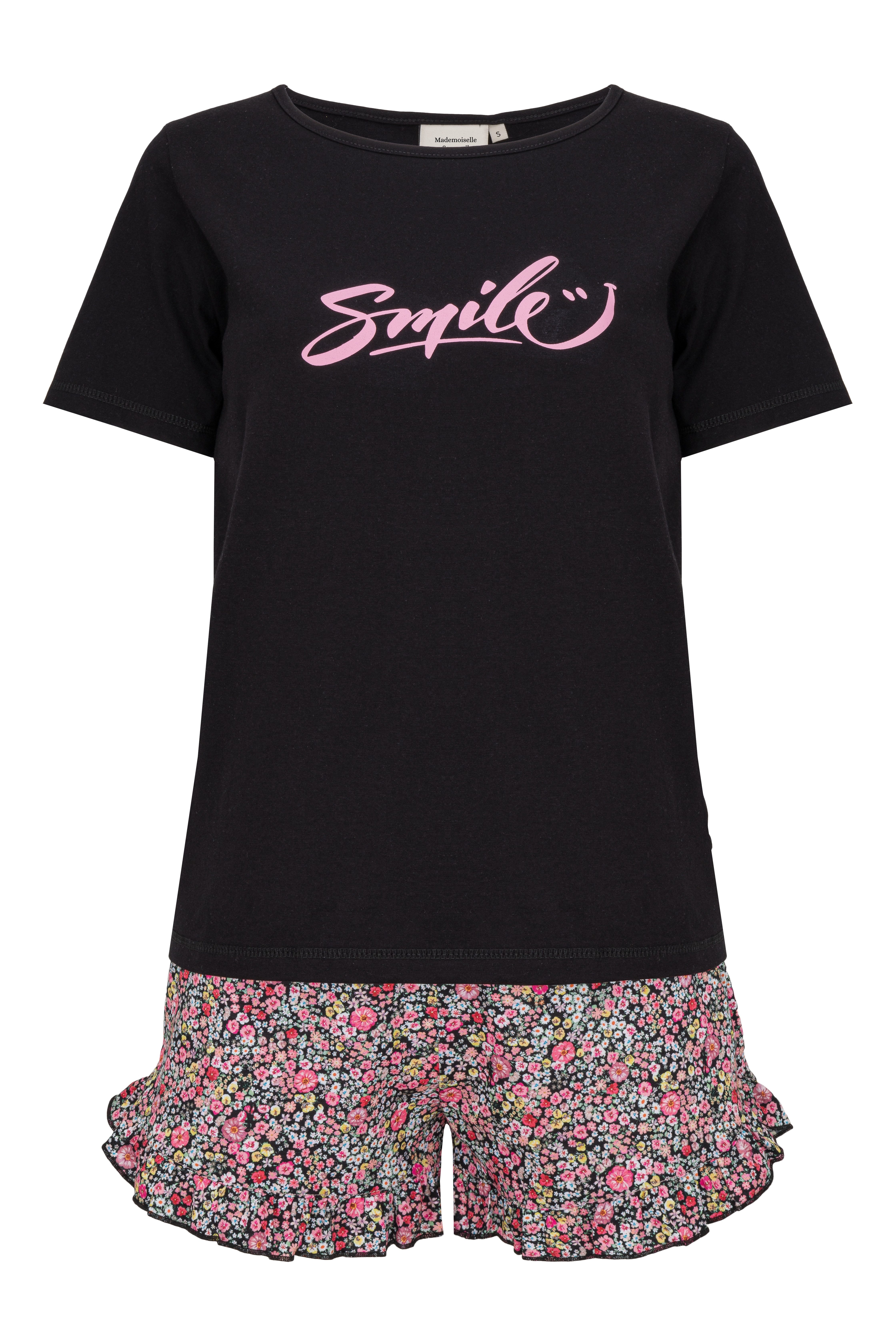 Mademoiselle Sommeil Shorty mit Motivdruck (2 tlg., 1 Stück) und floraler H günstig online kaufen