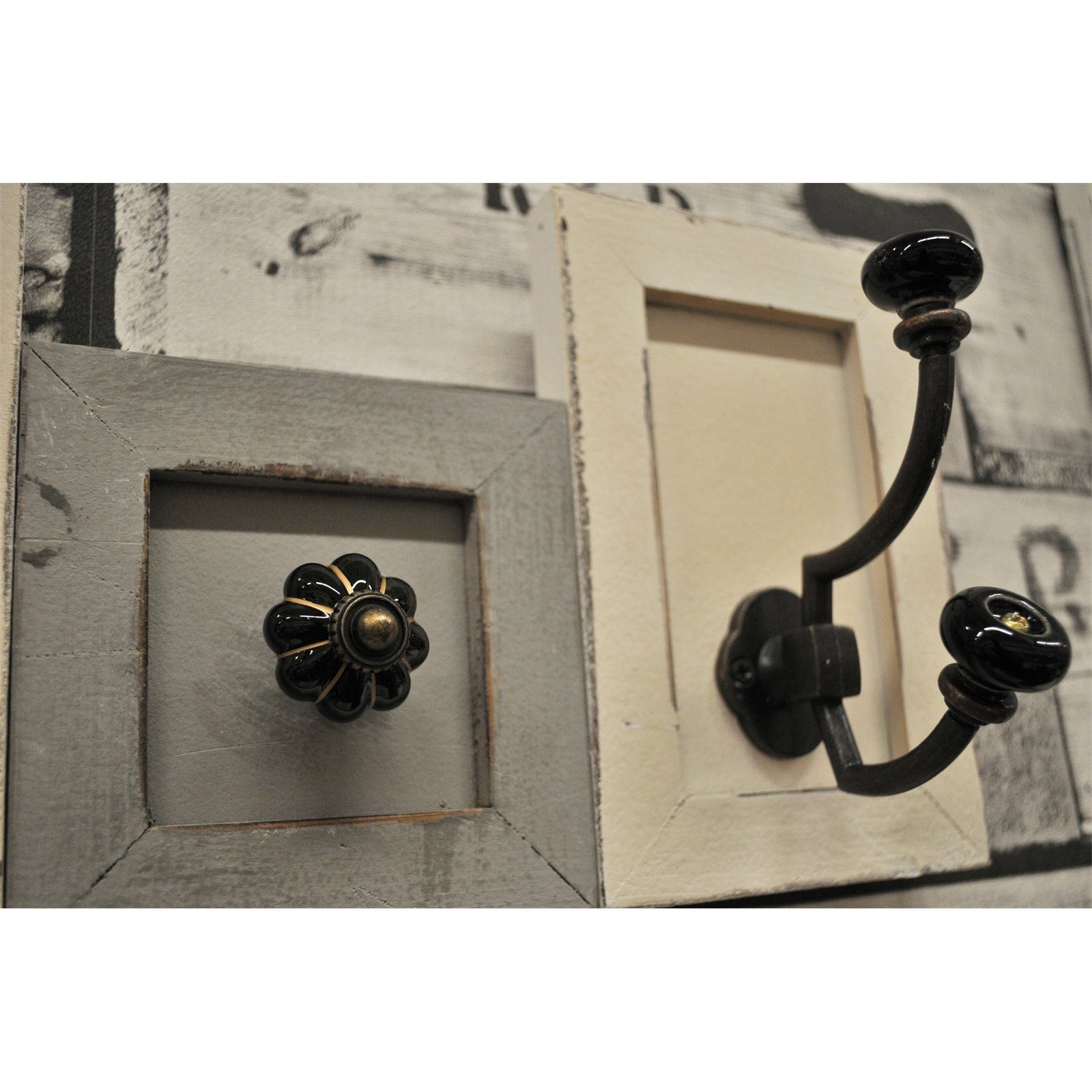 HTI-Living Garderobenleiste Kleiderhaken Garderobe Vintage (Stück, günstig online kaufen