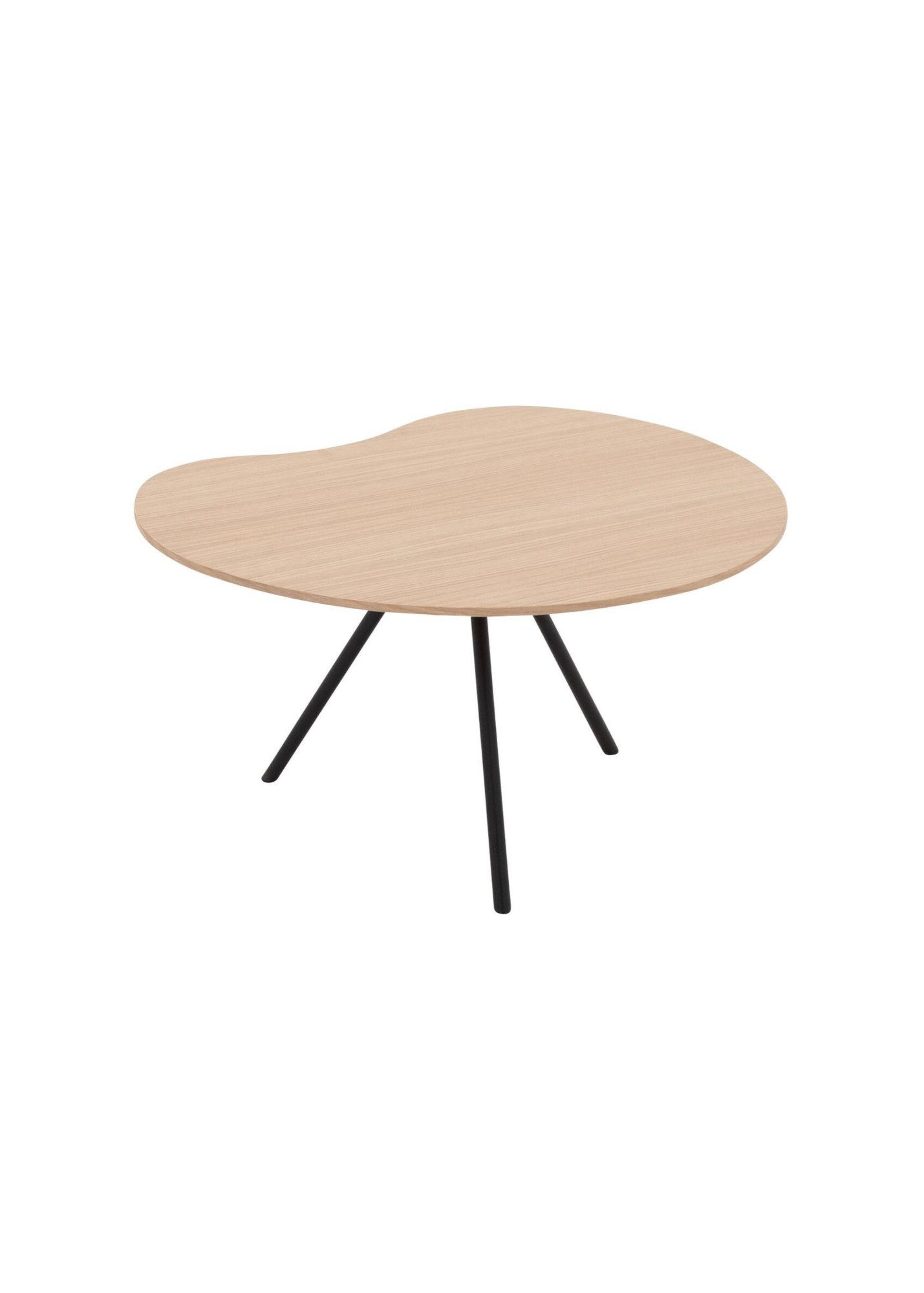 Home affaire Couchtisch Arendal, Tisch, Satztisch, Kaffeetisch, Sofatisch (1-St), Tischplatte mit Echtholzfurnier aus Eiche, Gestell aus Metall, FSC®