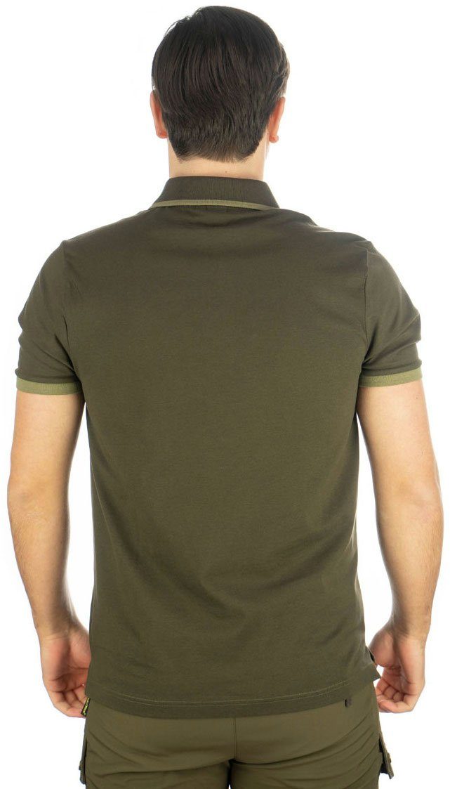 OS Trachten Poloshirt Polo-Shirt Sau mit Motiv Wildschwein/Keiler Oliv/grün von Oefele Jagd