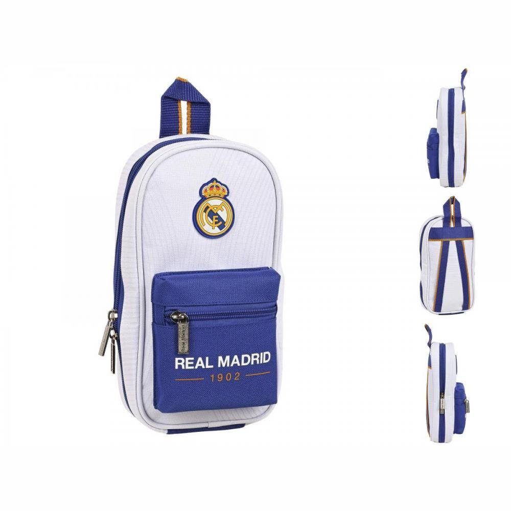 Real Madrid Federtasche Rucksack mit Federtaschen Real Madrid CF Blau Weiß 33 Stücke | Federmäppchen
