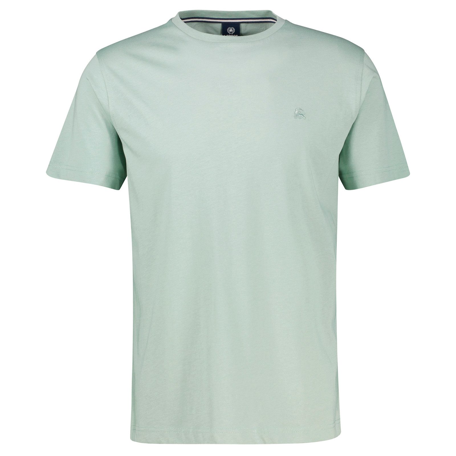 LERROS Rundhalsshirt Lerros Übergrößen Basic T-Shirt agavengrün